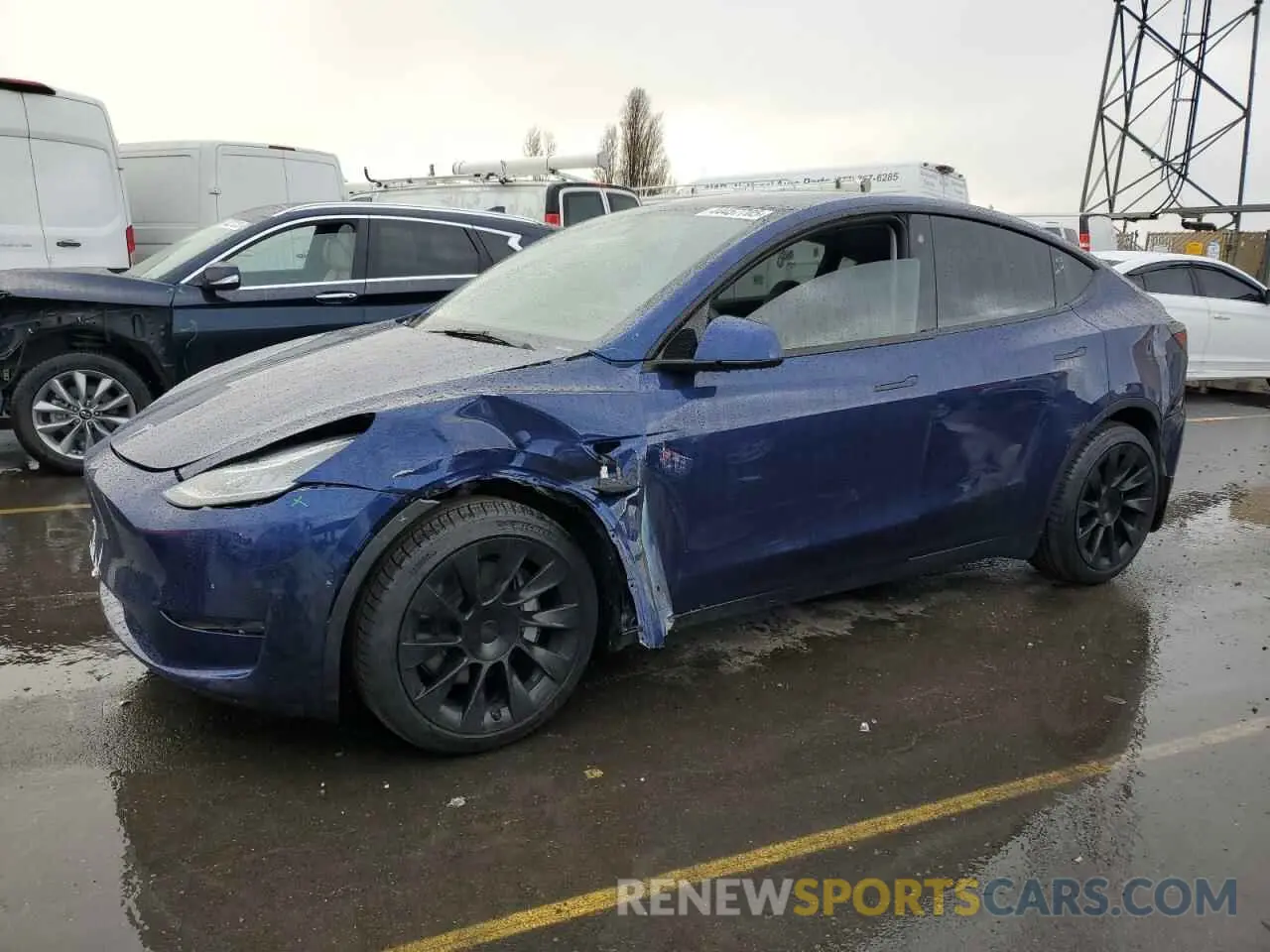 1 fotografías del automóvil dañado 7SAYGDEE3NF461425 TESLA MODEL Y 2022