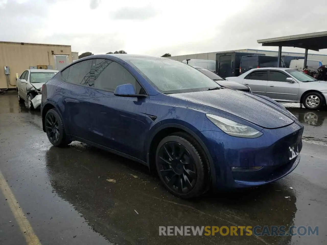 4 fotografías del automóvil dañado 7SAYGDEE3NF461425 TESLA MODEL Y 2022