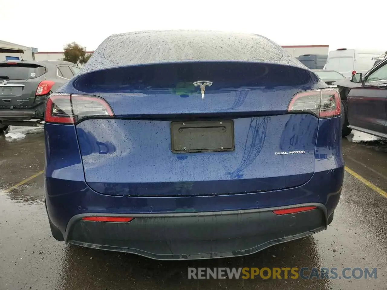 6 fotografías del automóvil dañado 7SAYGDEE3NF461425 TESLA MODEL Y 2022