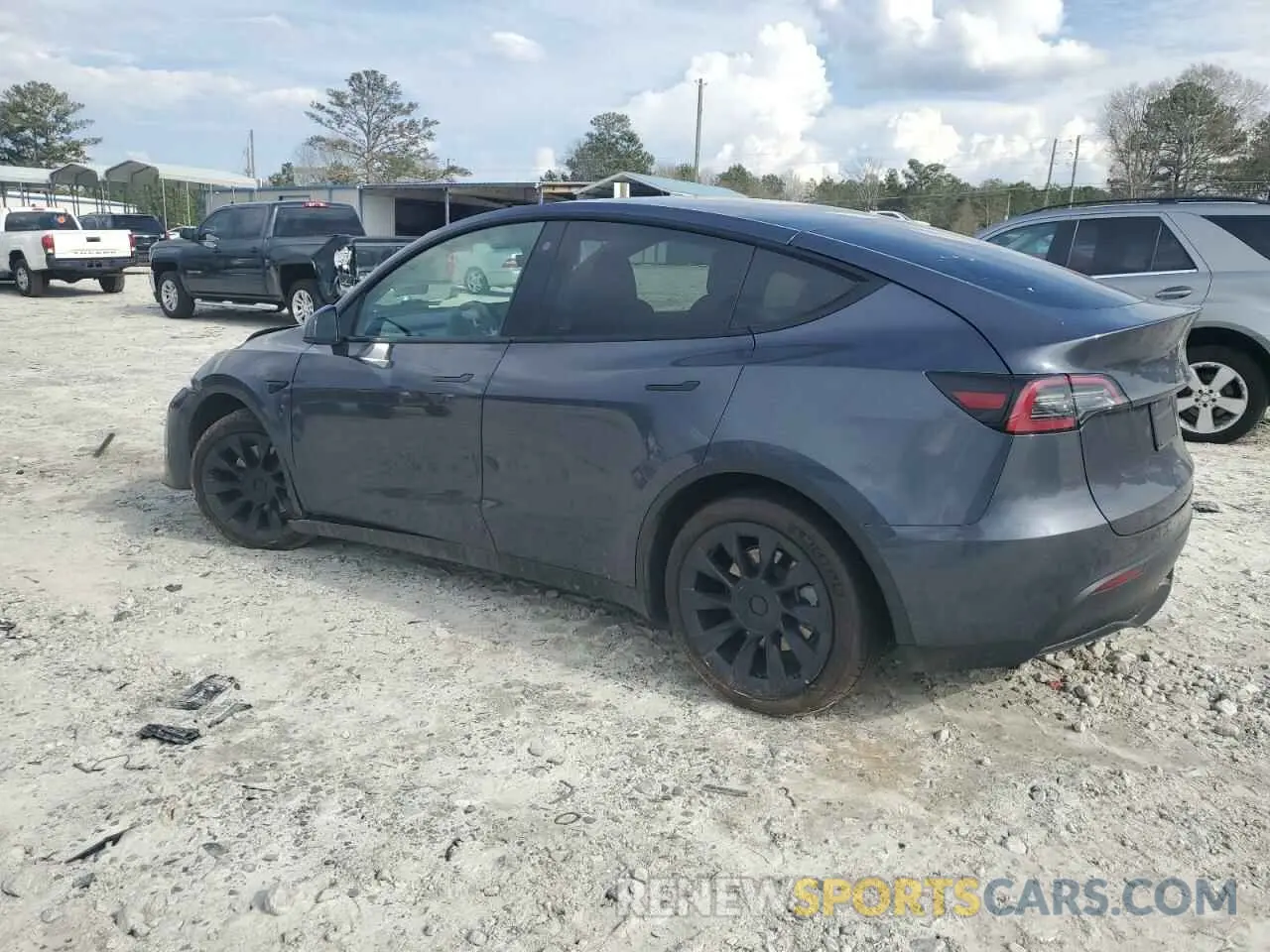 2 fotografías del automóvil dañado 7SAYGDEE3NF481223 TESLA MODEL Y 2022