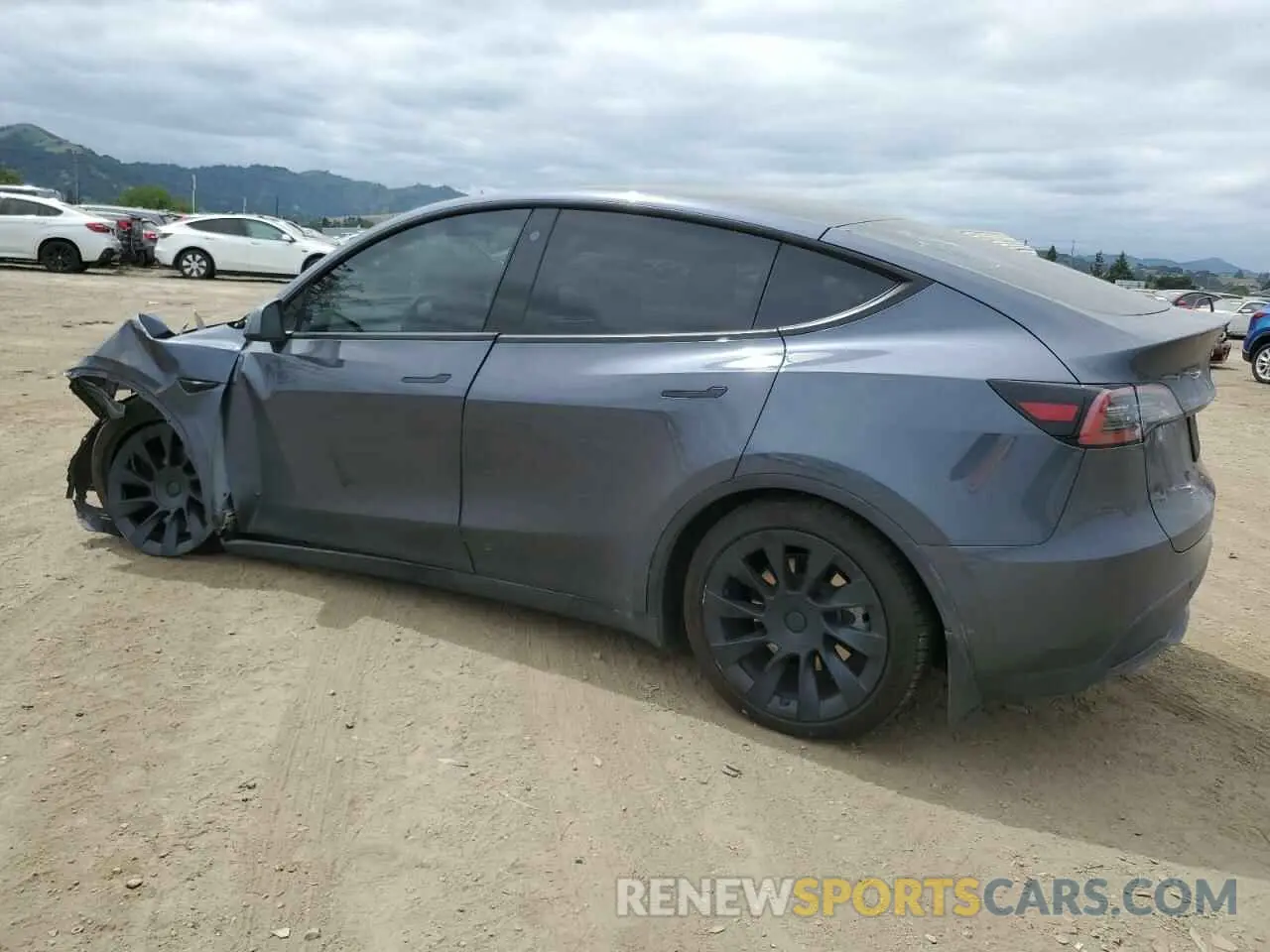 2 fotografías del automóvil dañado 7SAYGDEE3NF551917 TESLA MODEL Y 2022