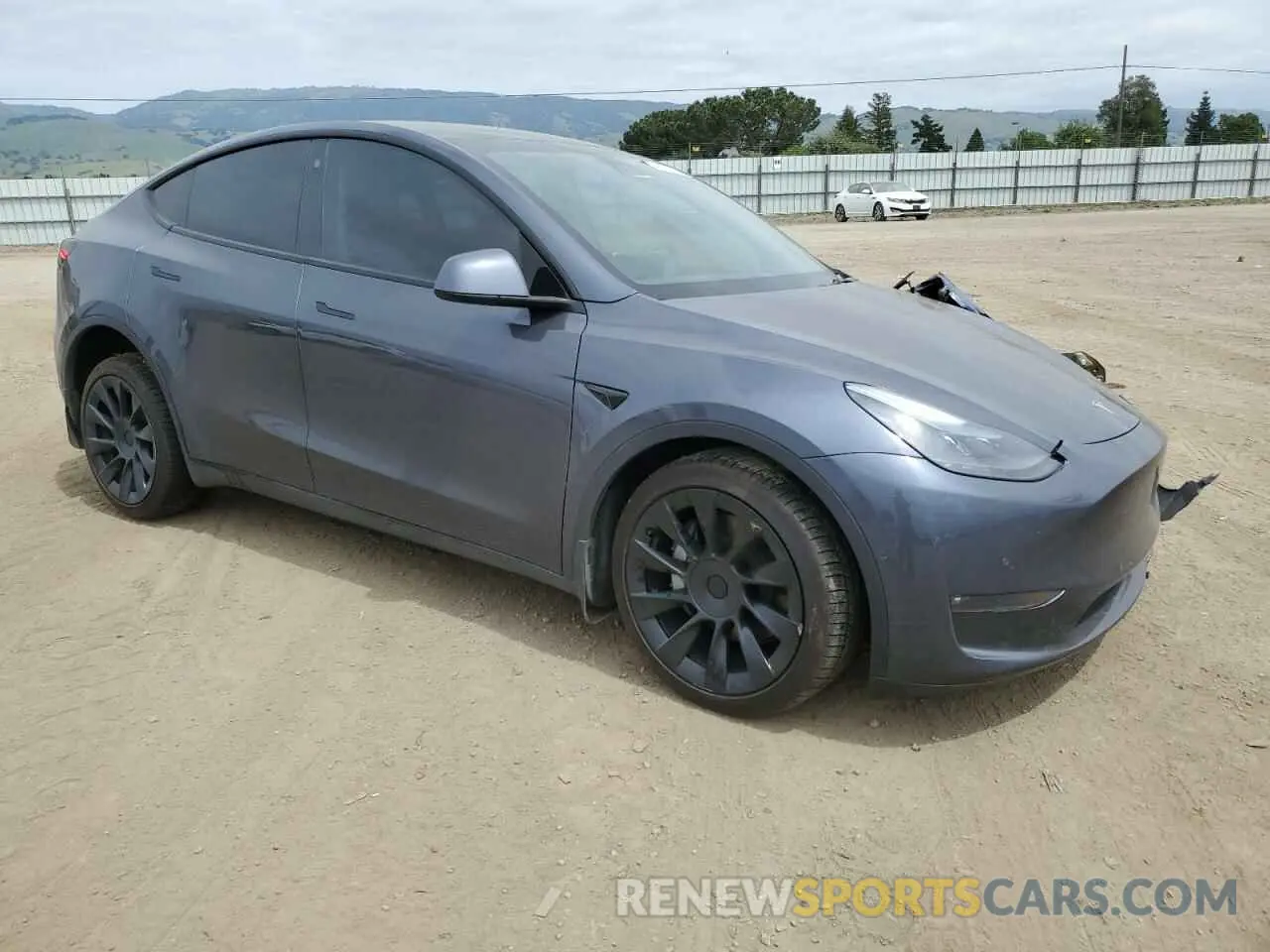 4 fotografías del automóvil dañado 7SAYGDEE3NF551917 TESLA MODEL Y 2022