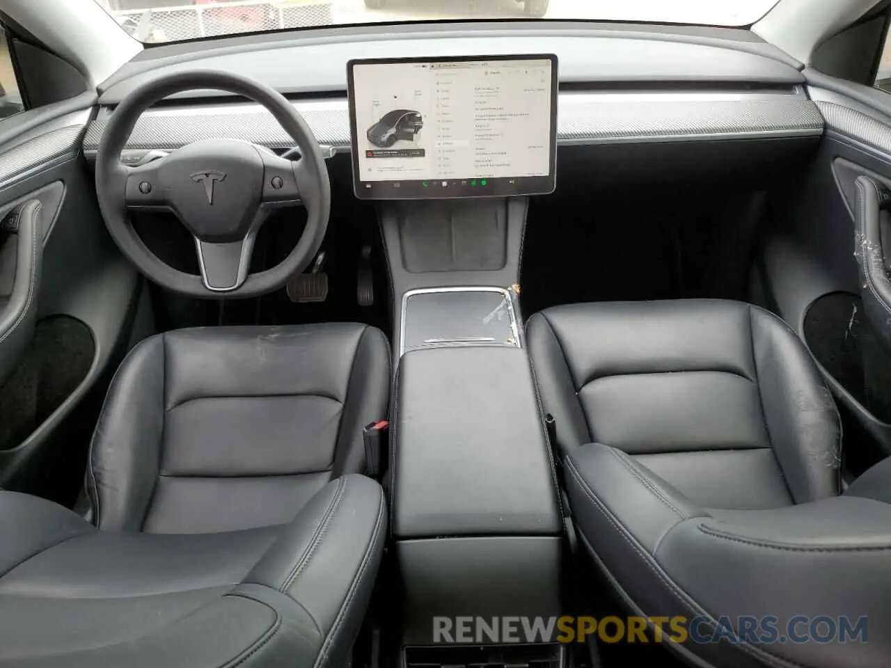 8 fotografías del automóvil dañado 7SAYGDEE3NF551917 TESLA MODEL Y 2022
