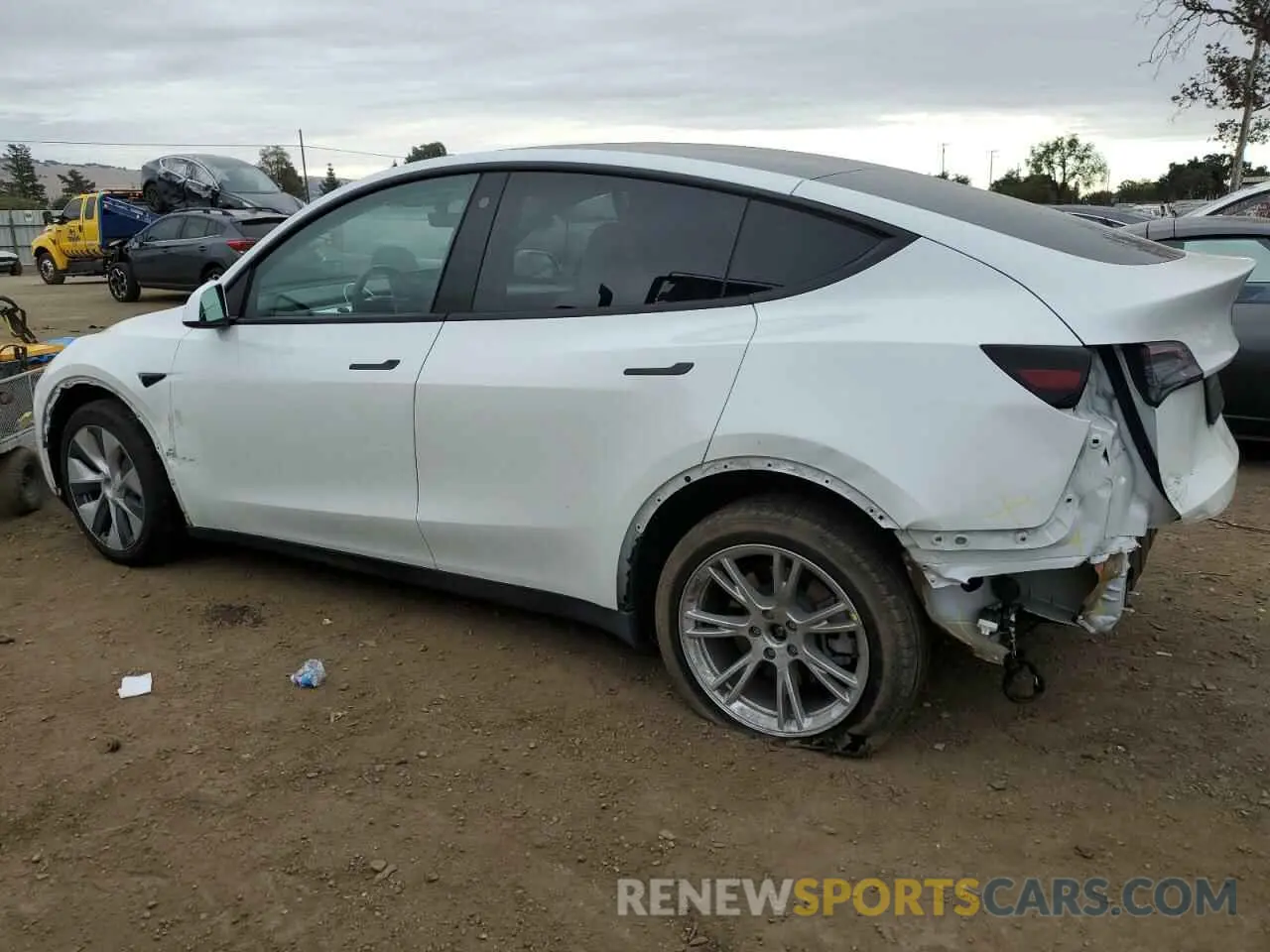 2 fotografías del automóvil dañado 7SAYGDEE3NF561086 TESLA MODEL Y 2022