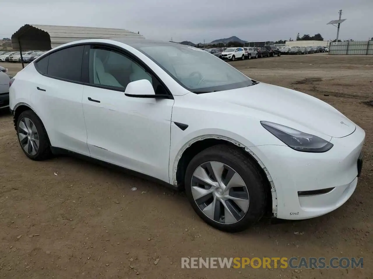 4 fotografías del automóvil dañado 7SAYGDEE3NF561086 TESLA MODEL Y 2022