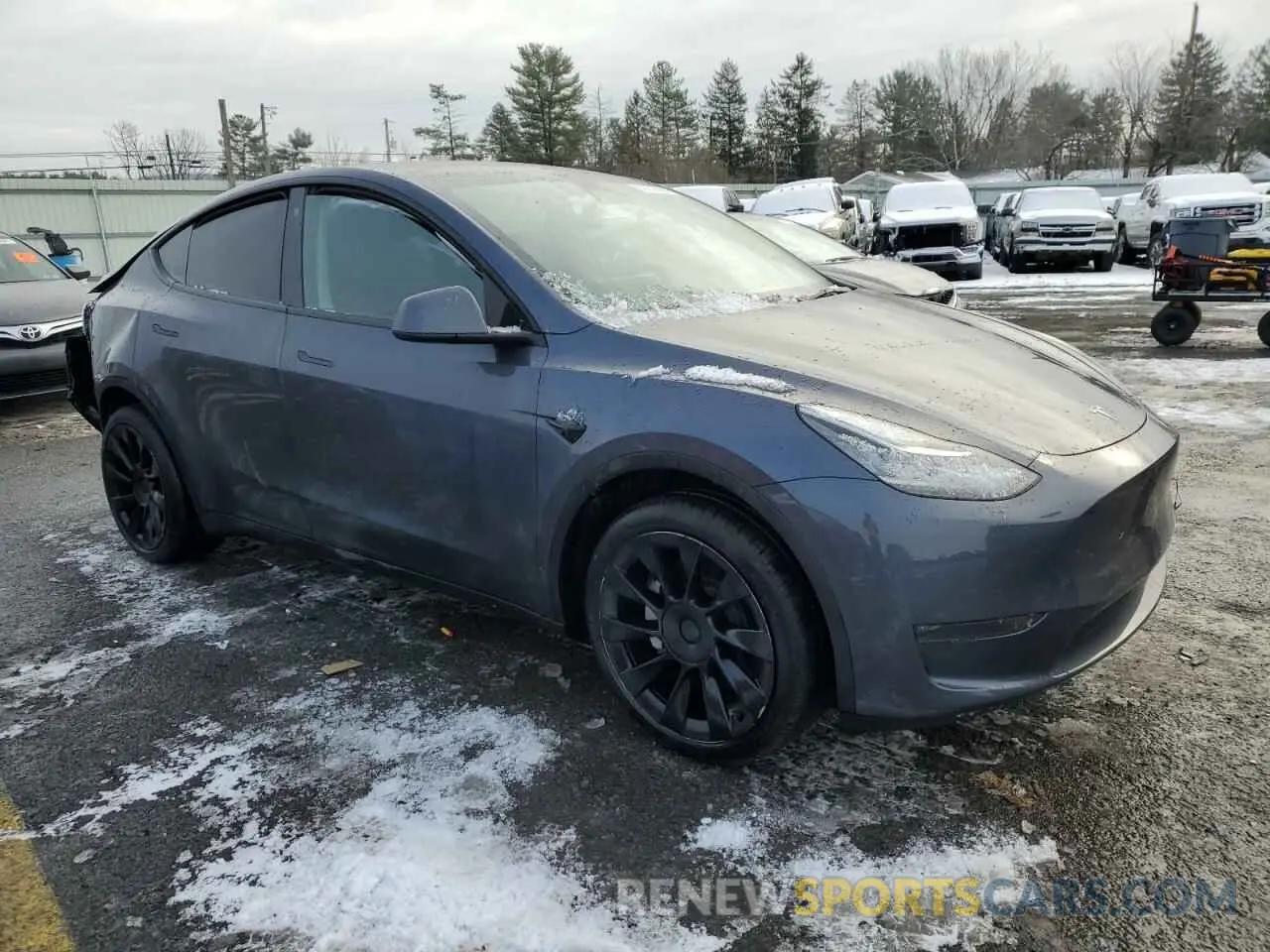 4 fotografías del automóvil dañado 7SAYGDEE4NA017788 TESLA MODEL Y 2022