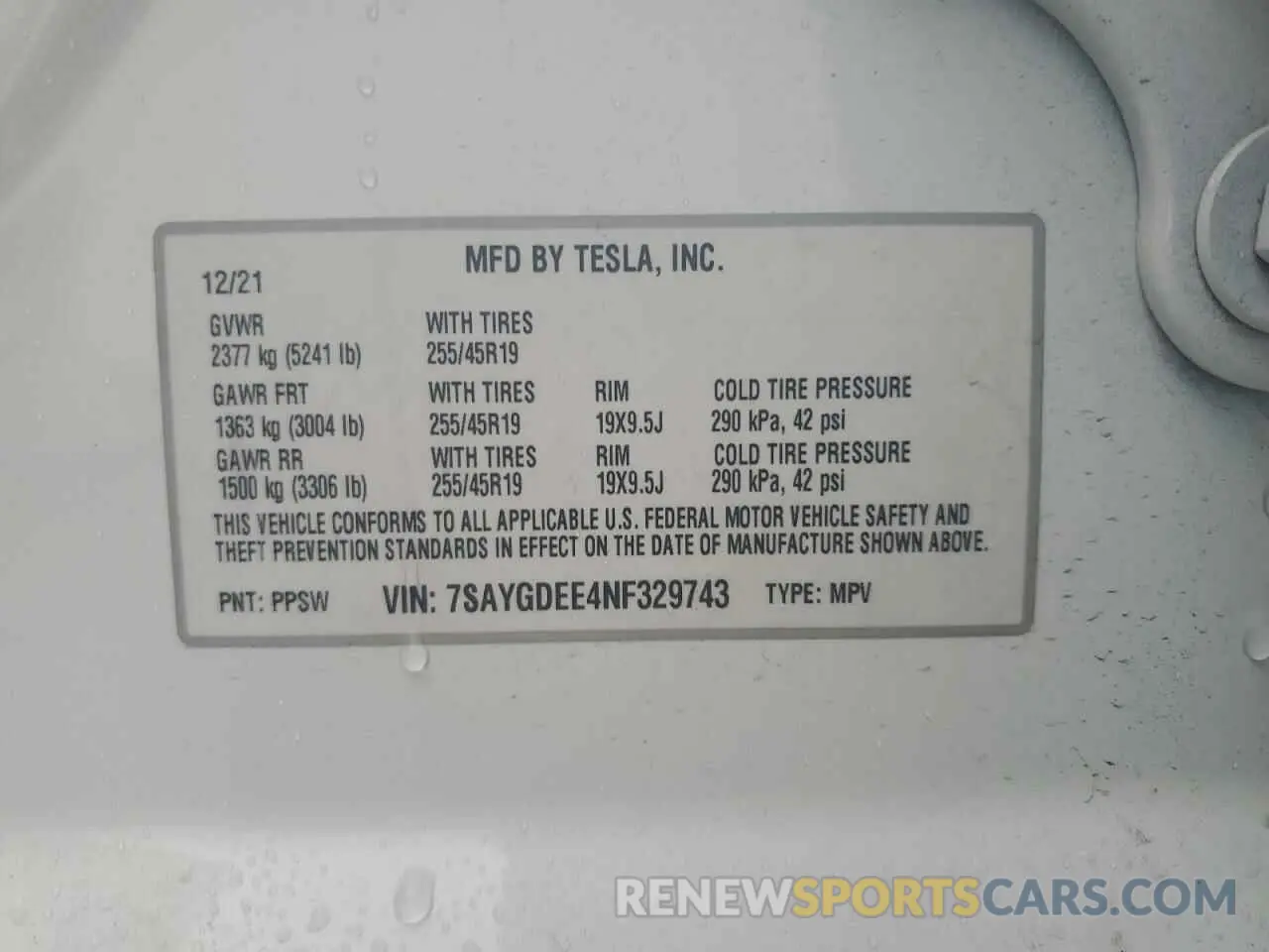 13 fotografías del automóvil dañado 7SAYGDEE4NF329743 TESLA MODEL Y 2022