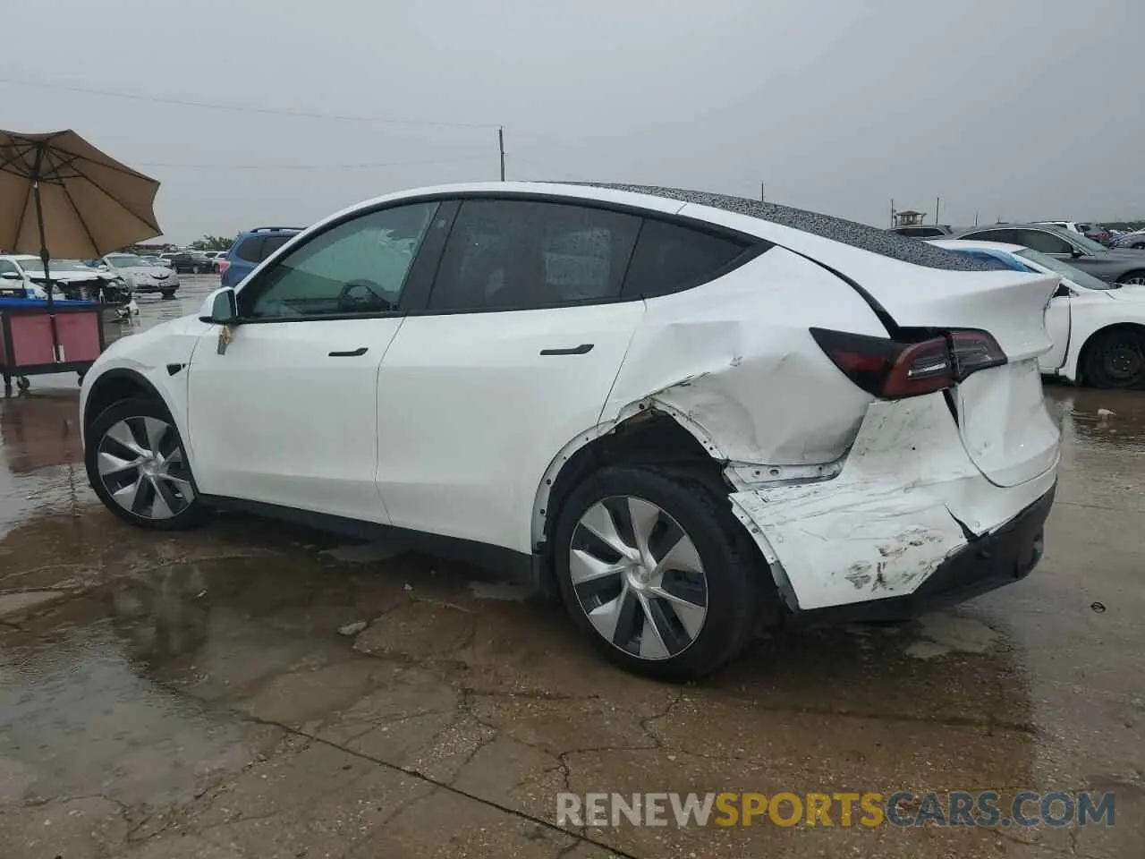 2 fotografías del automóvil dañado 7SAYGDEE4NF329743 TESLA MODEL Y 2022