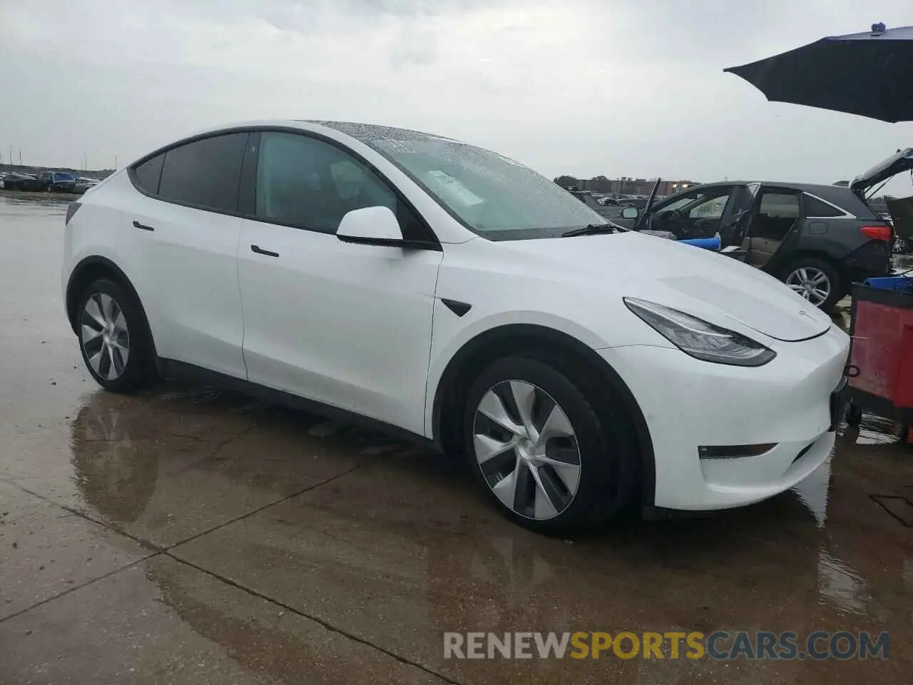 4 fotografías del automóvil dañado 7SAYGDEE4NF329743 TESLA MODEL Y 2022