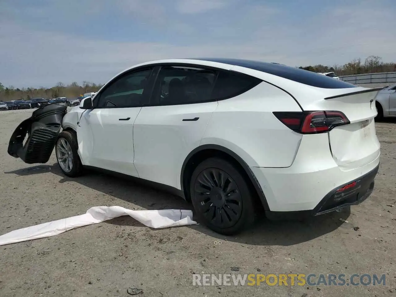 2 fotografías del automóvil dañado 7SAYGDEE4NF331881 TESLA MODEL Y 2022