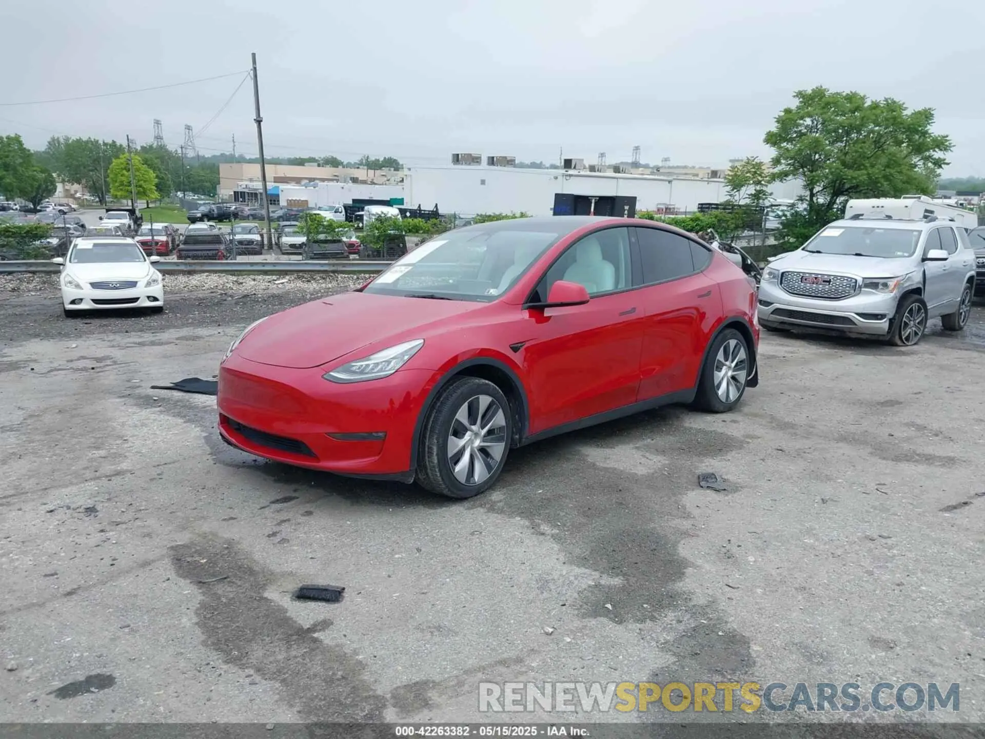 2 fotografías del automóvil dañado 7SAYGDEE4NF379574 TESLA MODEL Y 2022