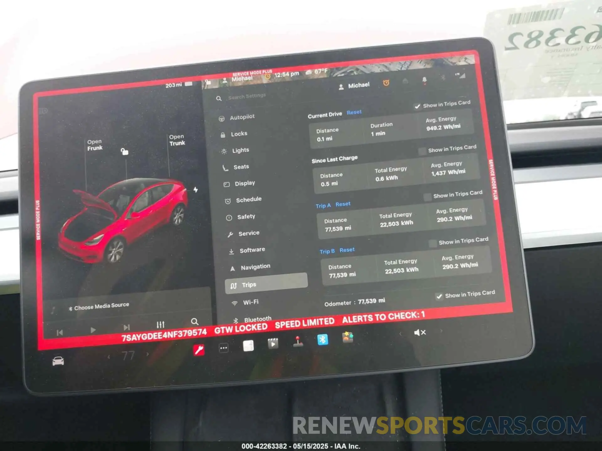 7 fotografías del automóvil dañado 7SAYGDEE4NF379574 TESLA MODEL Y 2022