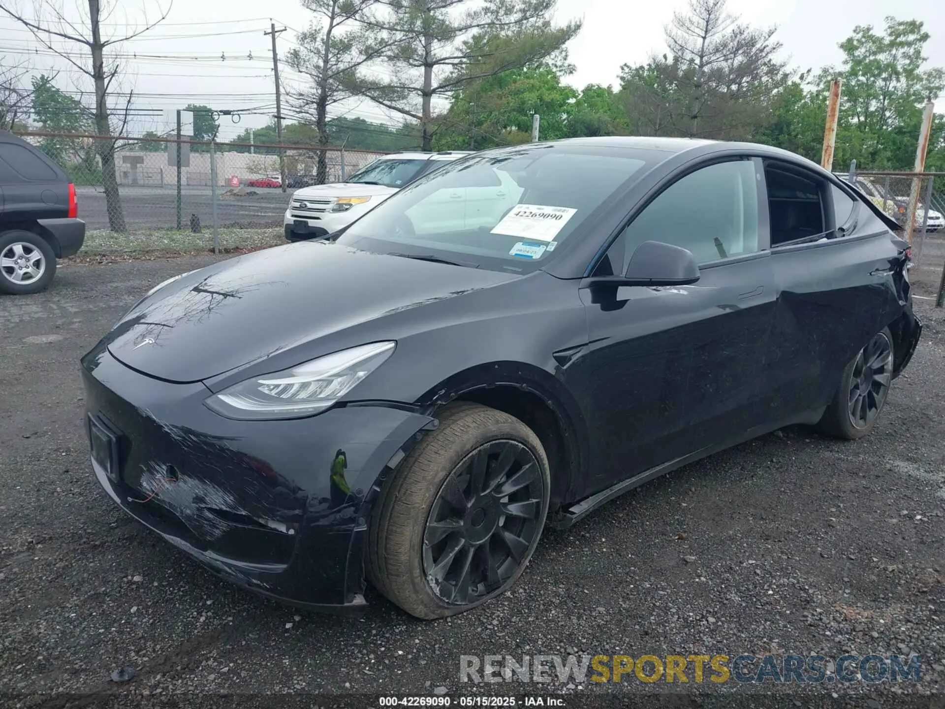 2 fotografías del automóvil dañado 7SAYGDEE4NF436212 TESLA MODEL Y 2022