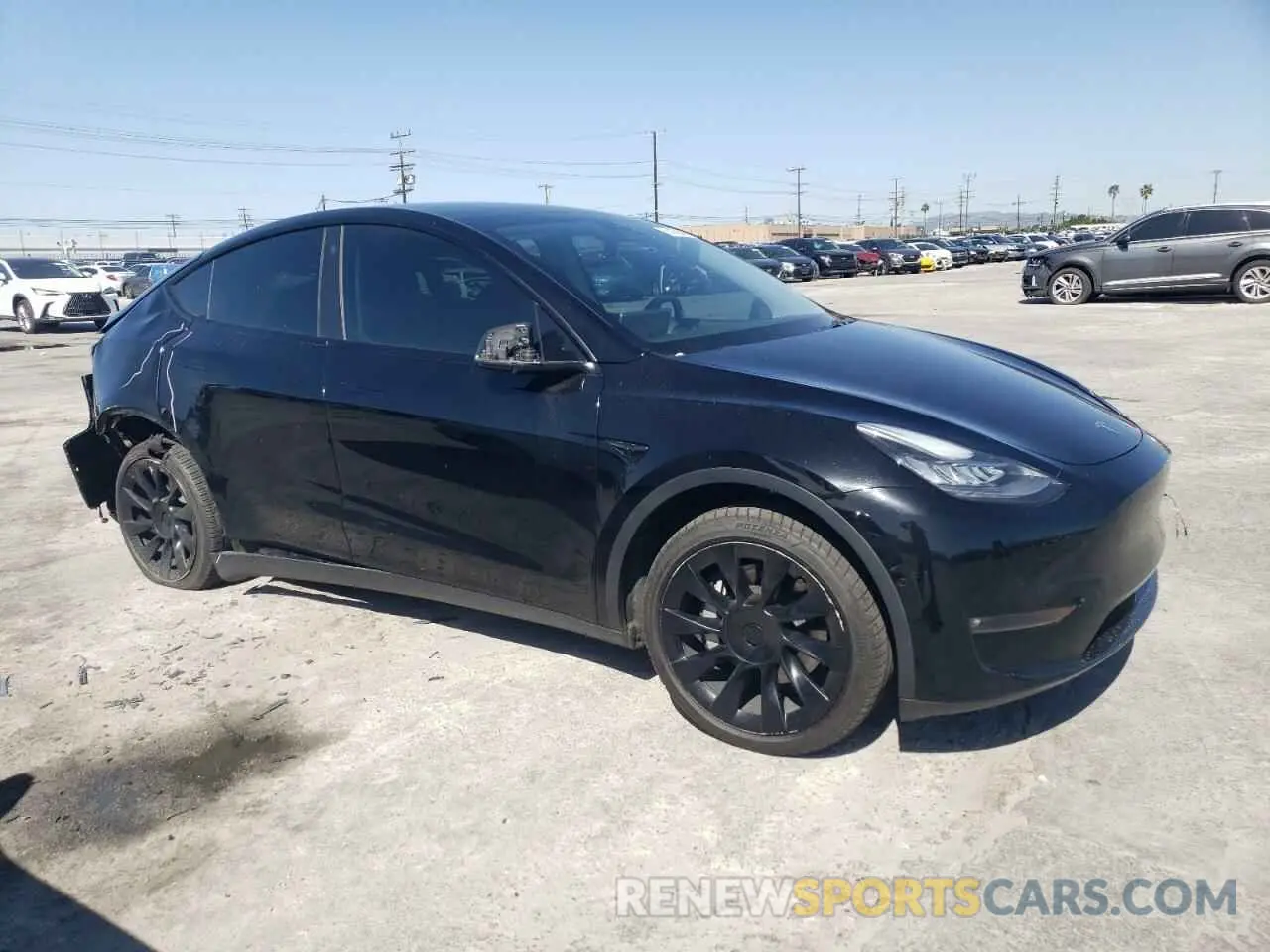 4 fotografías del automóvil dañado 7SAYGDEE4NF481120 TESLA MODEL Y 2022