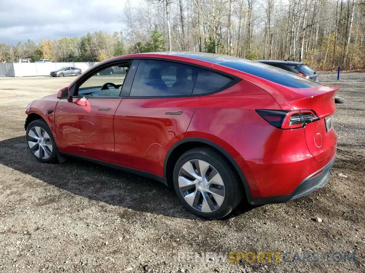2 fotografías del automóvil dañado 7SAYGDEE4NF544801 TESLA MODEL Y 2022