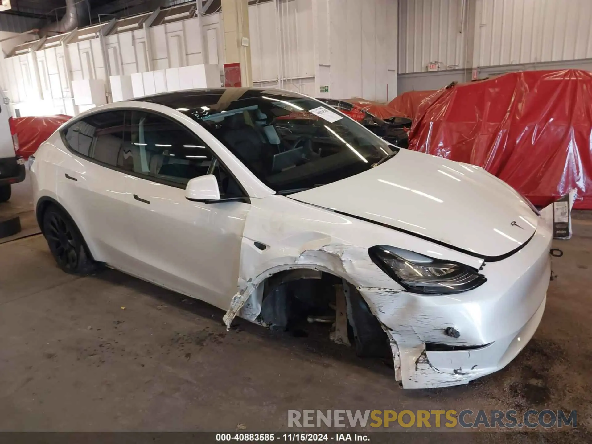1 fotografías del automóvil dañado 7SAYGDEE4NF571738 TESLA MODEL Y 2022
