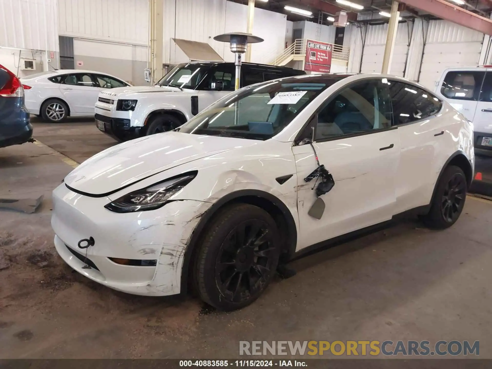 2 fotografías del automóvil dañado 7SAYGDEE4NF571738 TESLA MODEL Y 2022