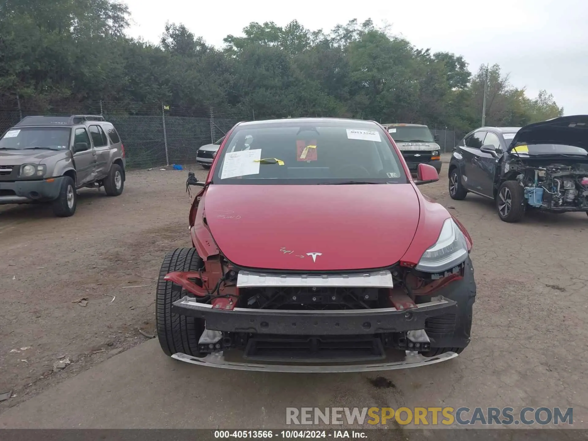 11 fotografías del automóvil dañado 7SAYGDEE5NA012843 TESLA MODEL Y 2022