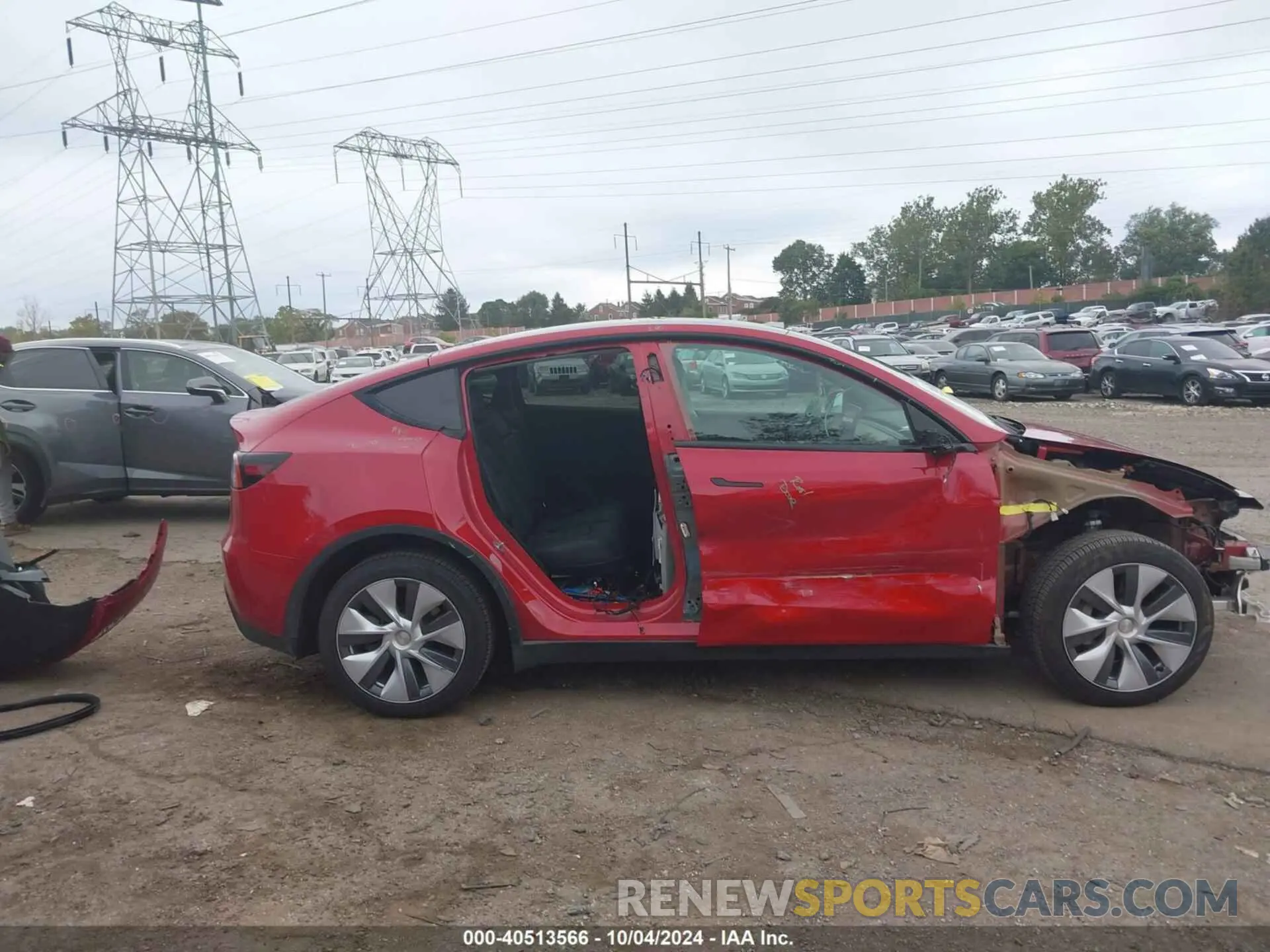 12 fotografías del automóvil dañado 7SAYGDEE5NA012843 TESLA MODEL Y 2022