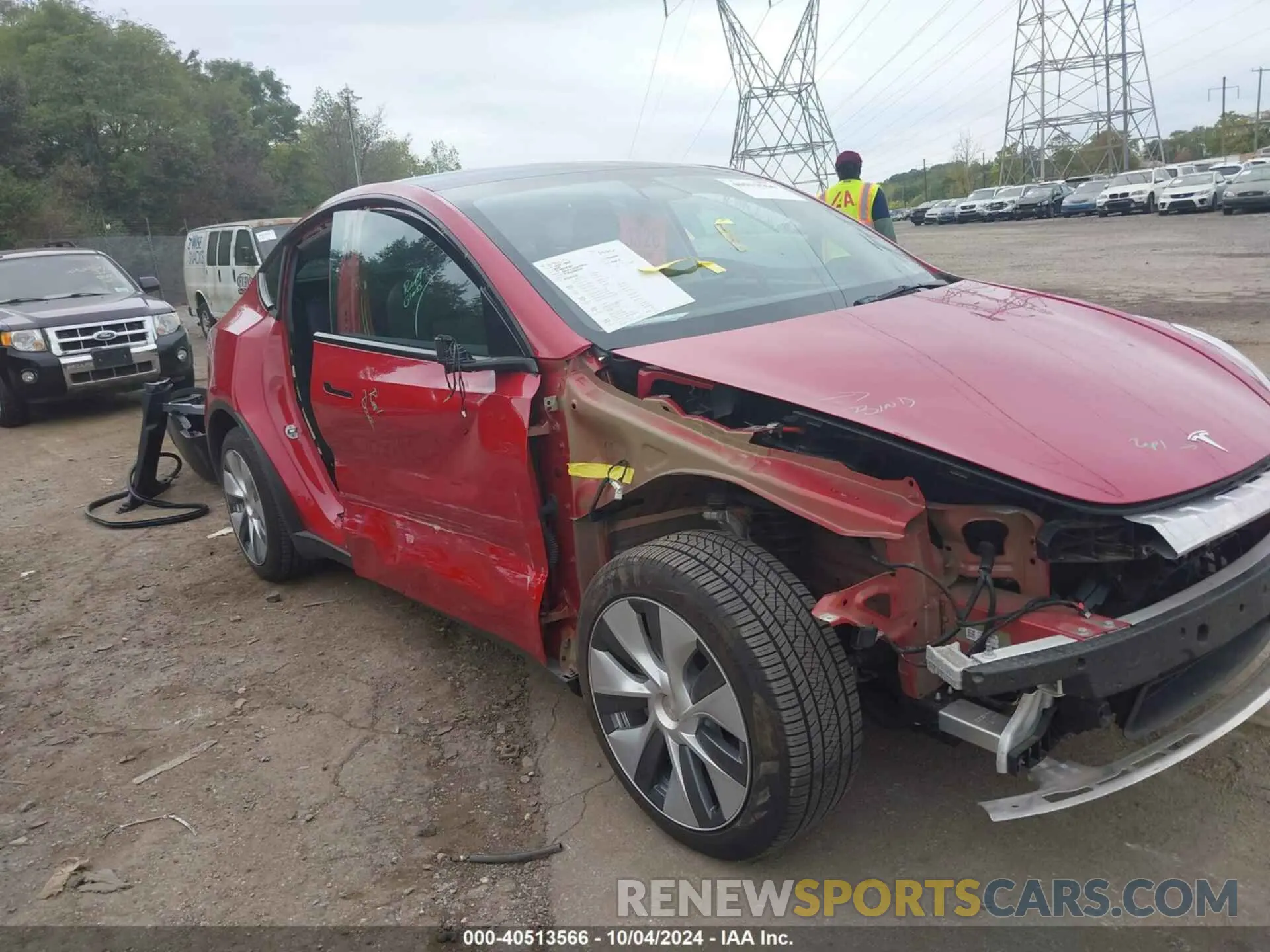 6 fotografías del automóvil dañado 7SAYGDEE5NA012843 TESLA MODEL Y 2022