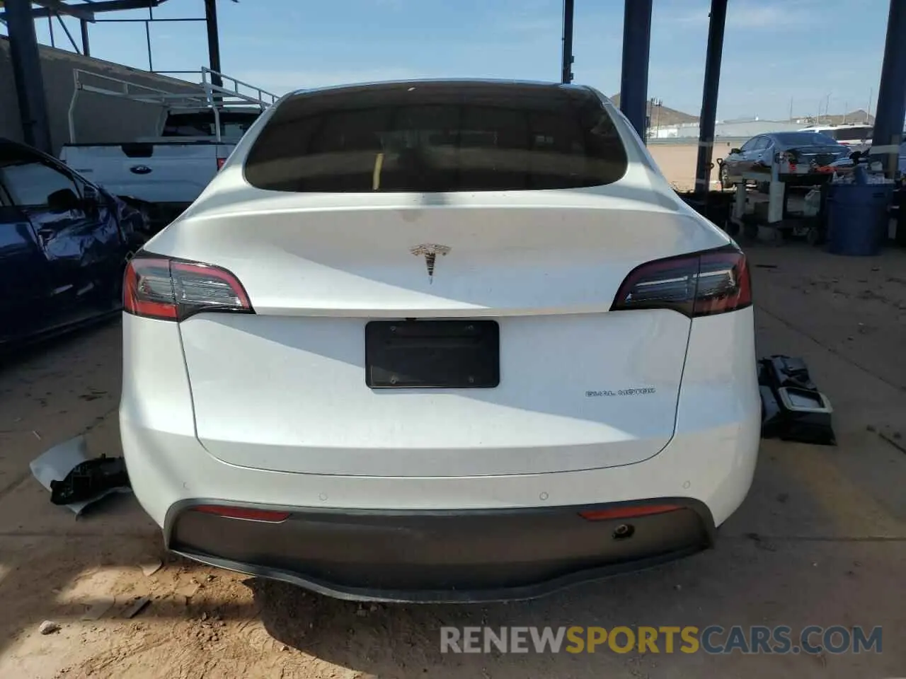 6 fotografías del automóvil dañado 7SAYGDEE5NA015841 TESLA MODEL Y 2022