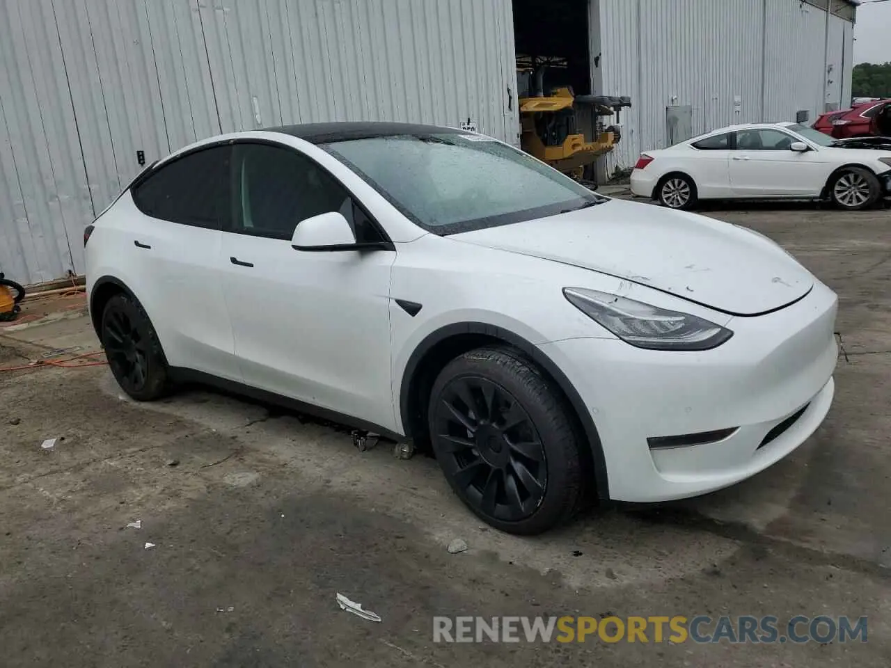 4 fotografías del automóvil dañado 7SAYGDEE5NA016276 TESLA MODEL Y 2022