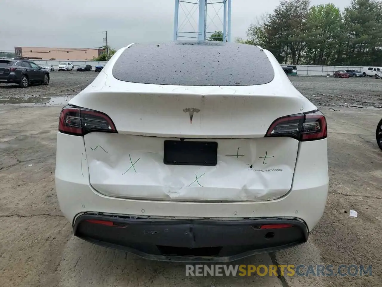6 fotografías del automóvil dañado 7SAYGDEE5NA016276 TESLA MODEL Y 2022