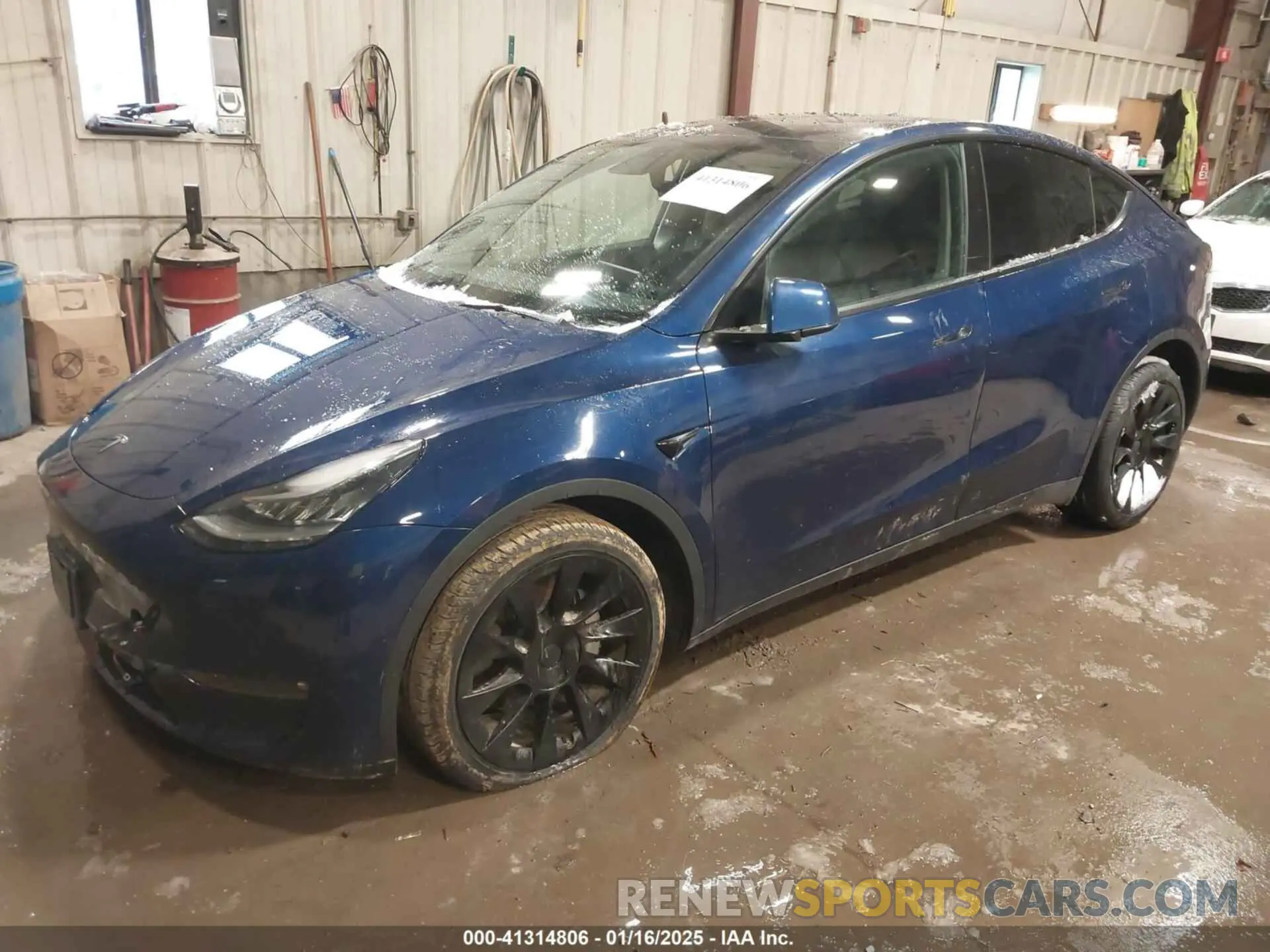 2 fotografías del automóvil dañado 7SAYGDEE5NF340413 TESLA MODEL Y 2022