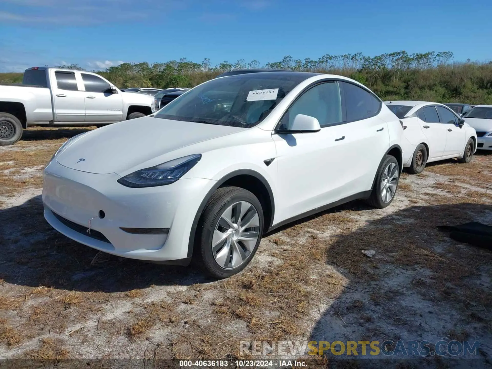 2 fotografías del automóvil dañado 7SAYGDEE5NF353422 TESLA MODEL Y 2022