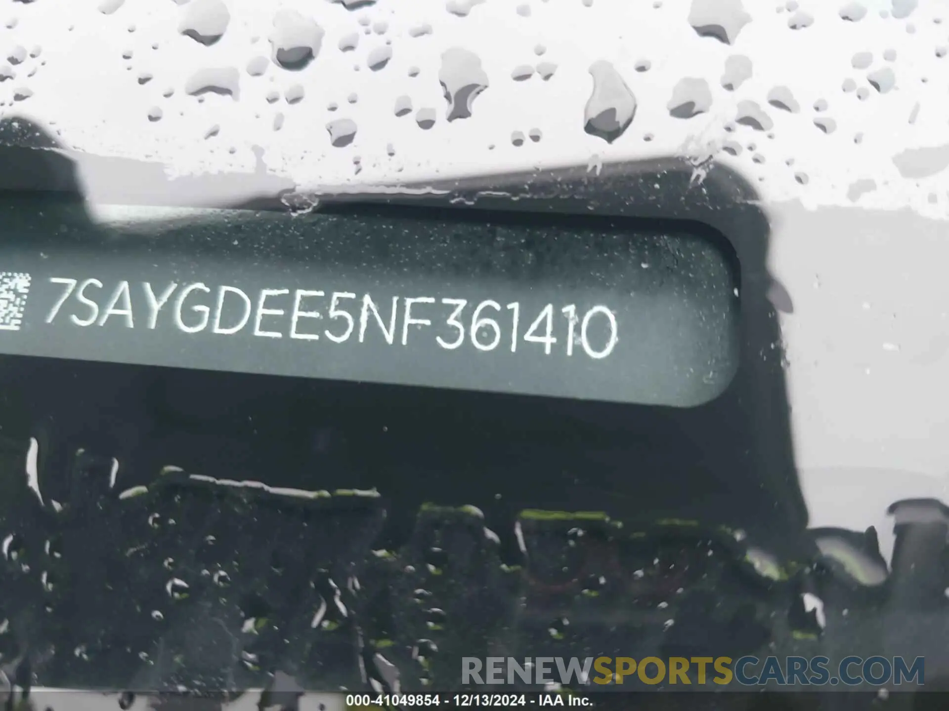 22 fotografías del automóvil dañado 7SAYGDEE5NF361410 TESLA MODEL Y 2022