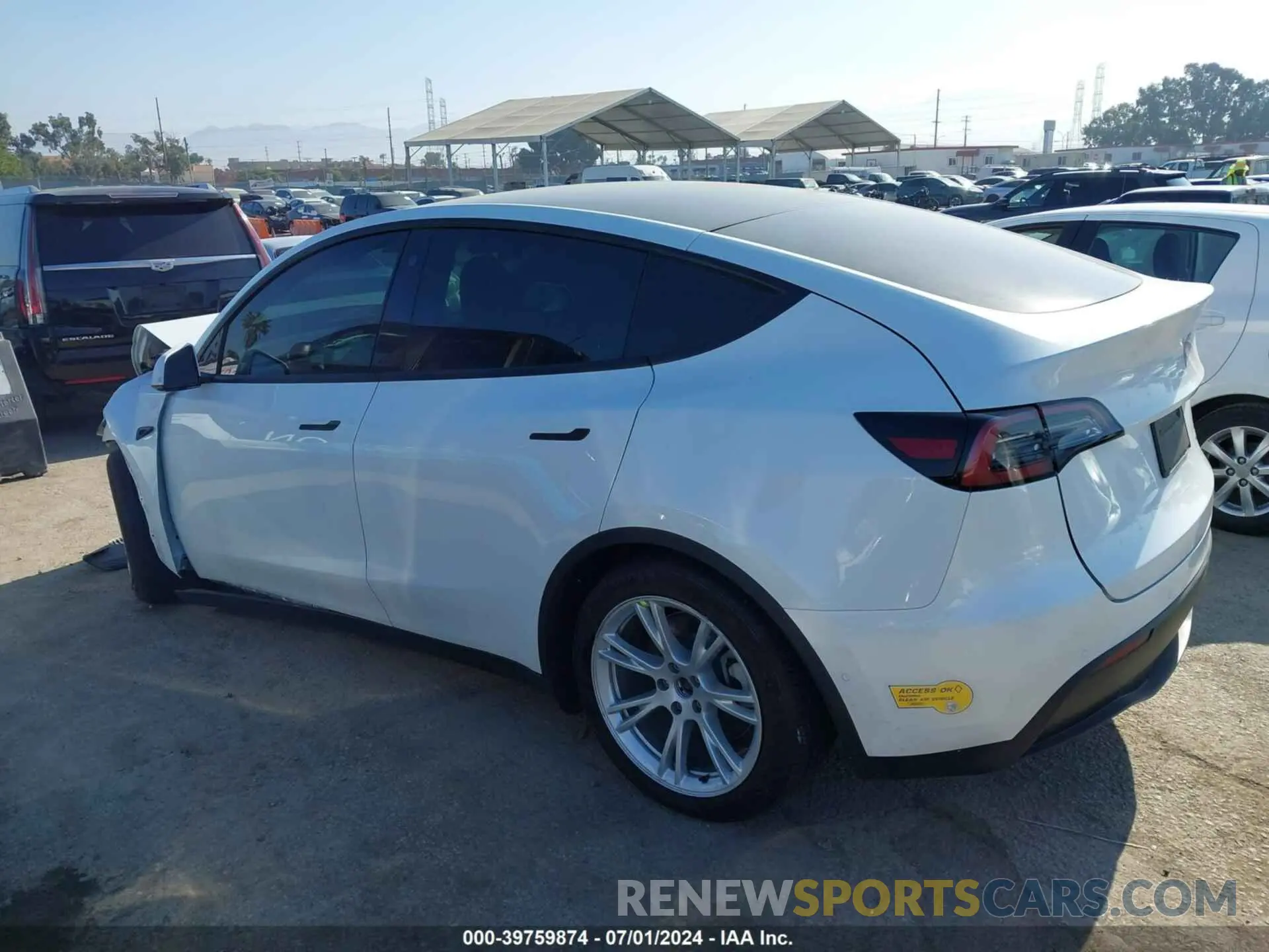 3 fotografías del automóvil dañado 7SAYGDEE5NF366199 TESLA MODEL Y 2022