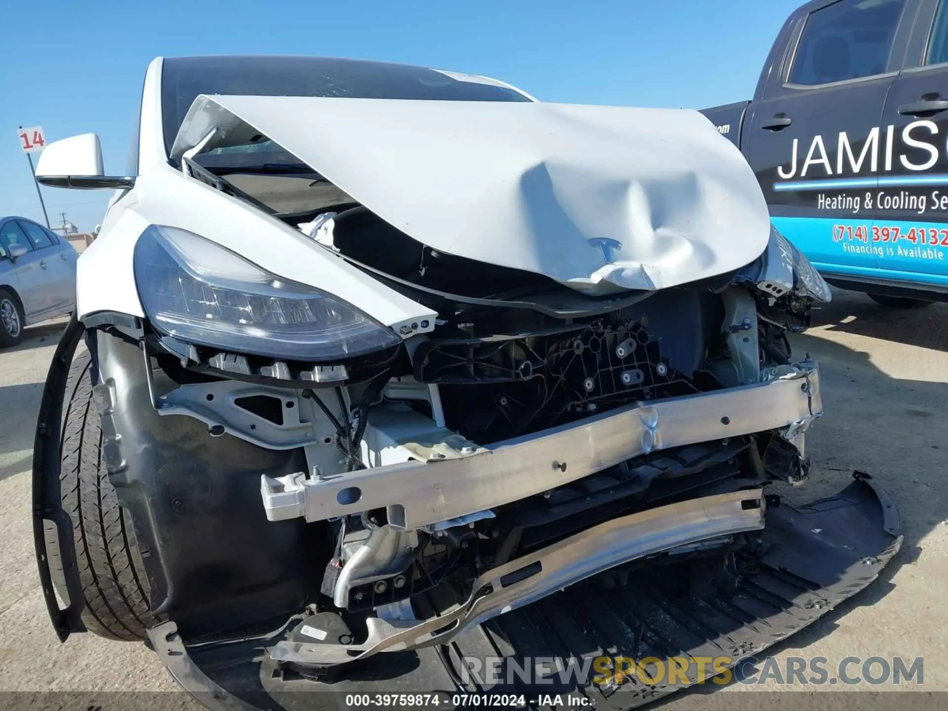 6 fotografías del automóvil dañado 7SAYGDEE5NF366199 TESLA MODEL Y 2022