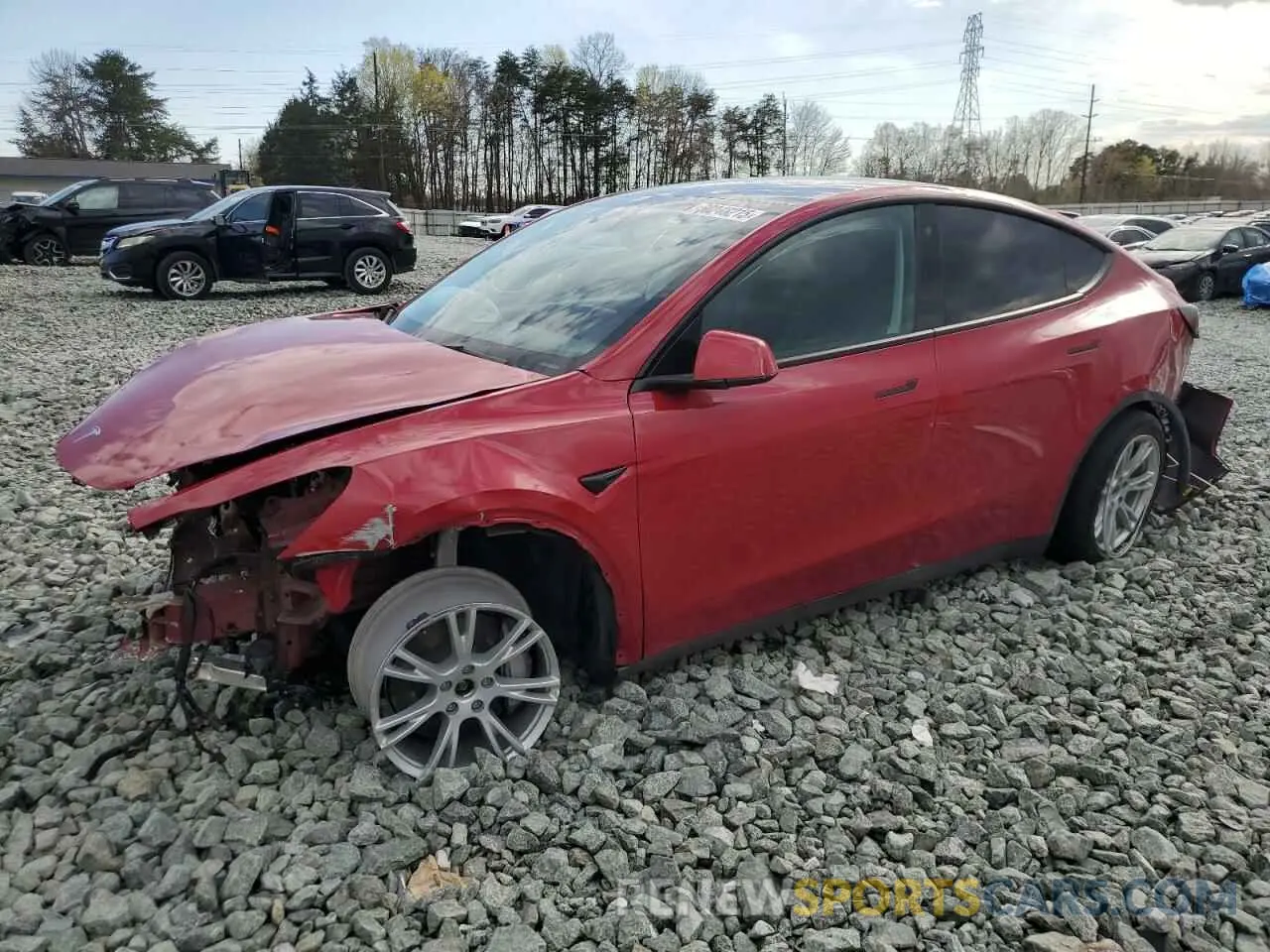 1 fotografías del automóvil dañado 7SAYGDEE5NF387781 TESLA MODEL Y 2022