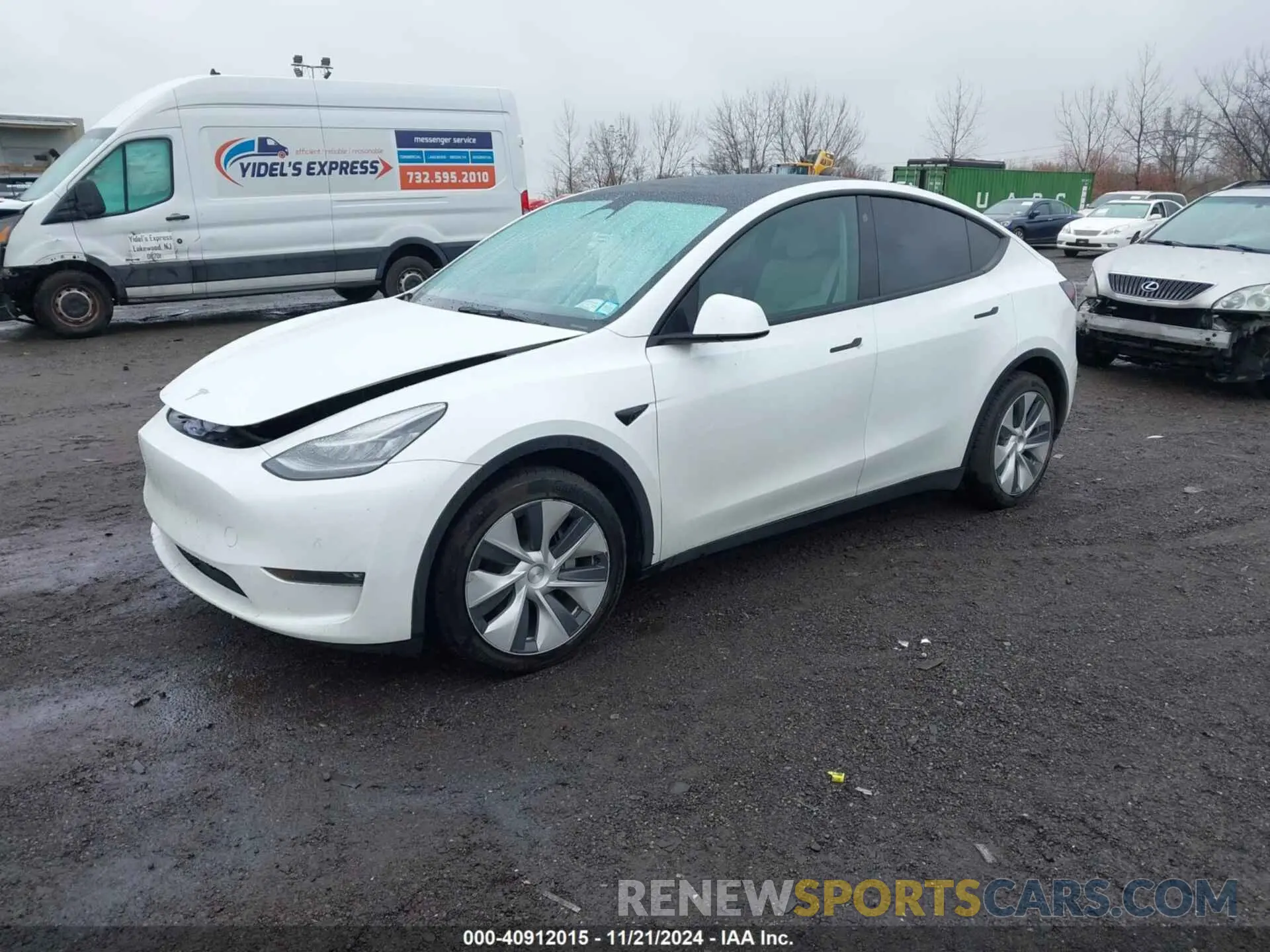 2 fotografías del automóvil dañado 7SAYGDEE5NF389692 TESLA MODEL Y 2022