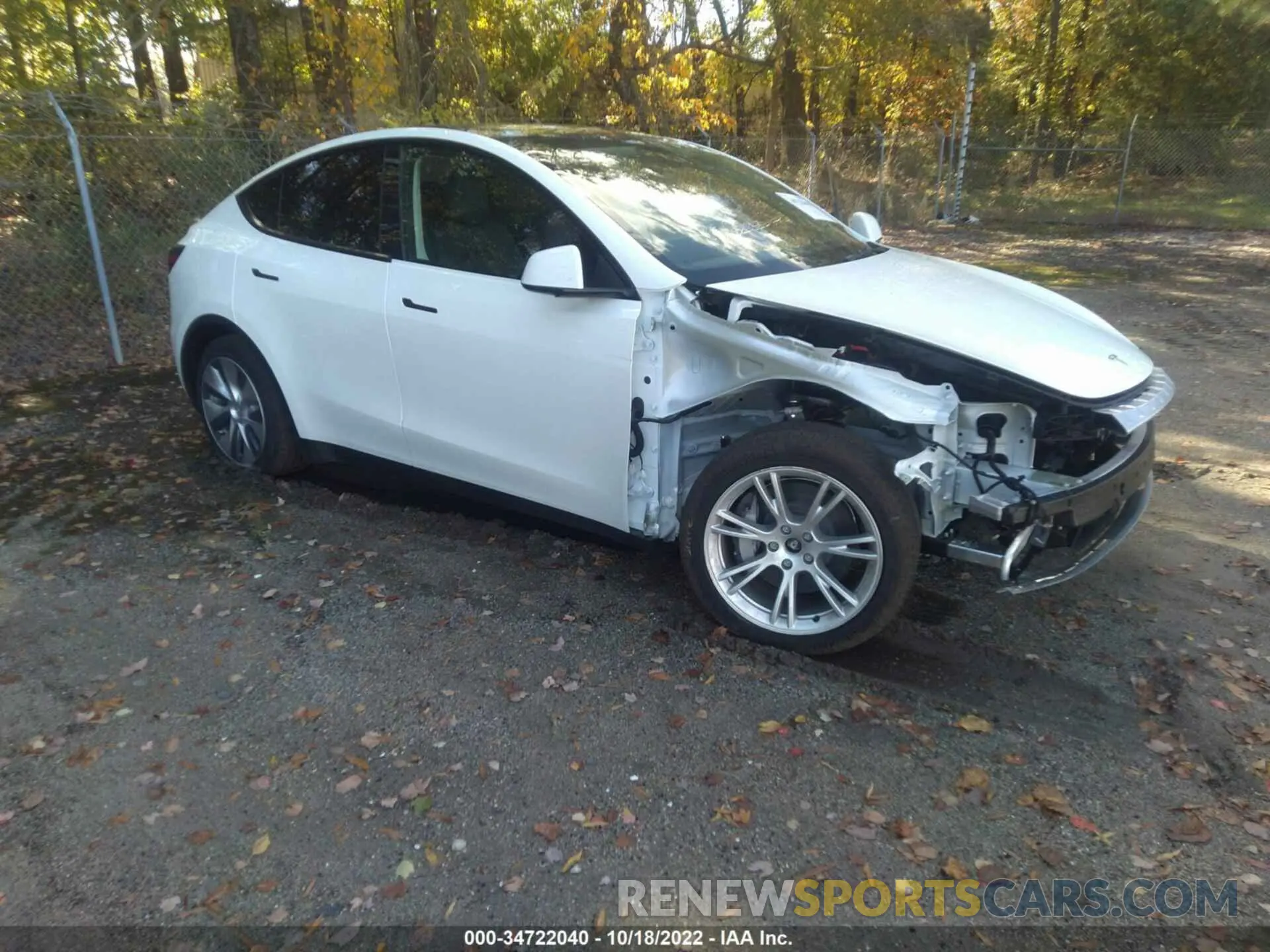 1 fotografías del automóvil dañado 7SAYGDEE5NF426188 TESLA MODEL Y 2022