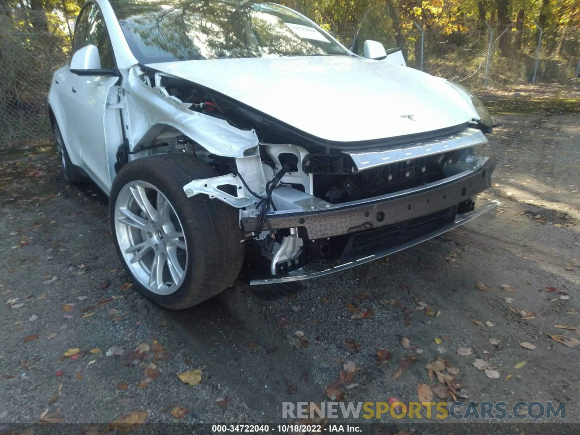 6 fotografías del automóvil dañado 7SAYGDEE5NF426188 TESLA MODEL Y 2022