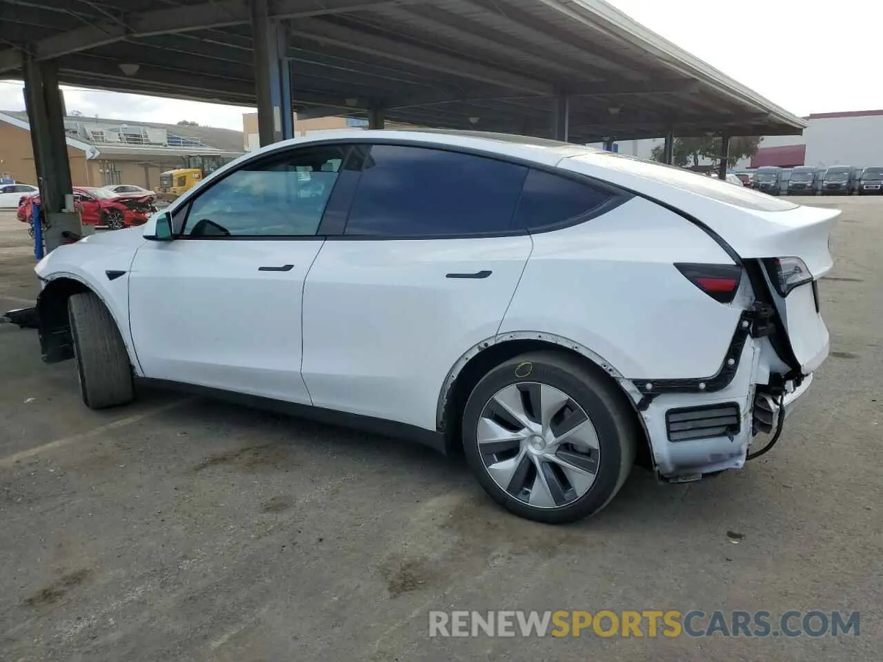2 fotografías del automóvil dañado 7SAYGDEE5NF435702 TESLA MODEL Y 2022