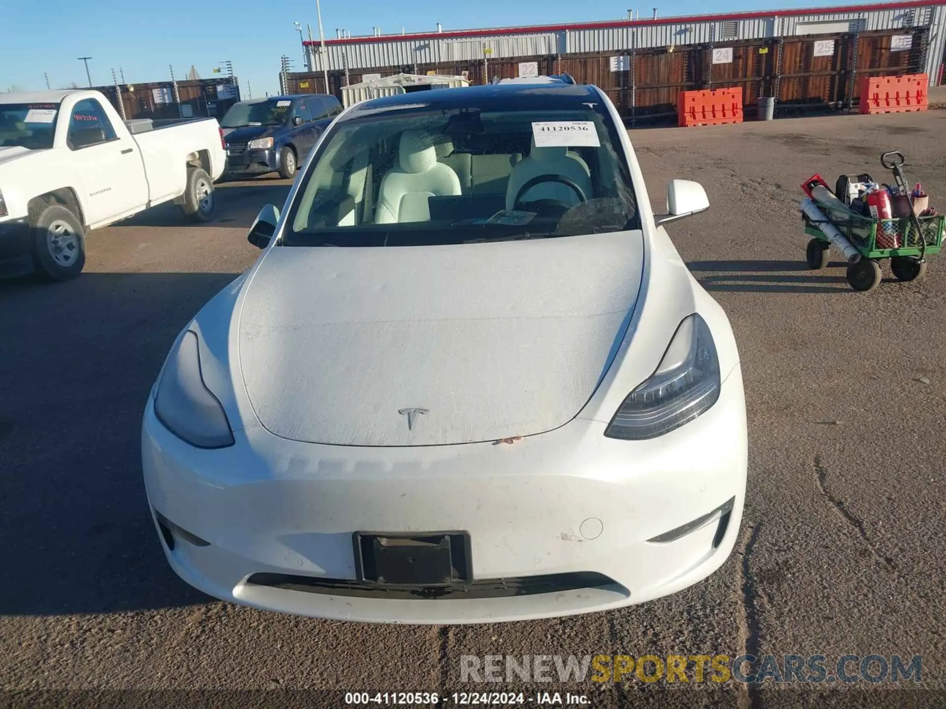12 fotografías del automóvil dañado 7SAYGDEE5NF458073 TESLA MODEL Y 2022
