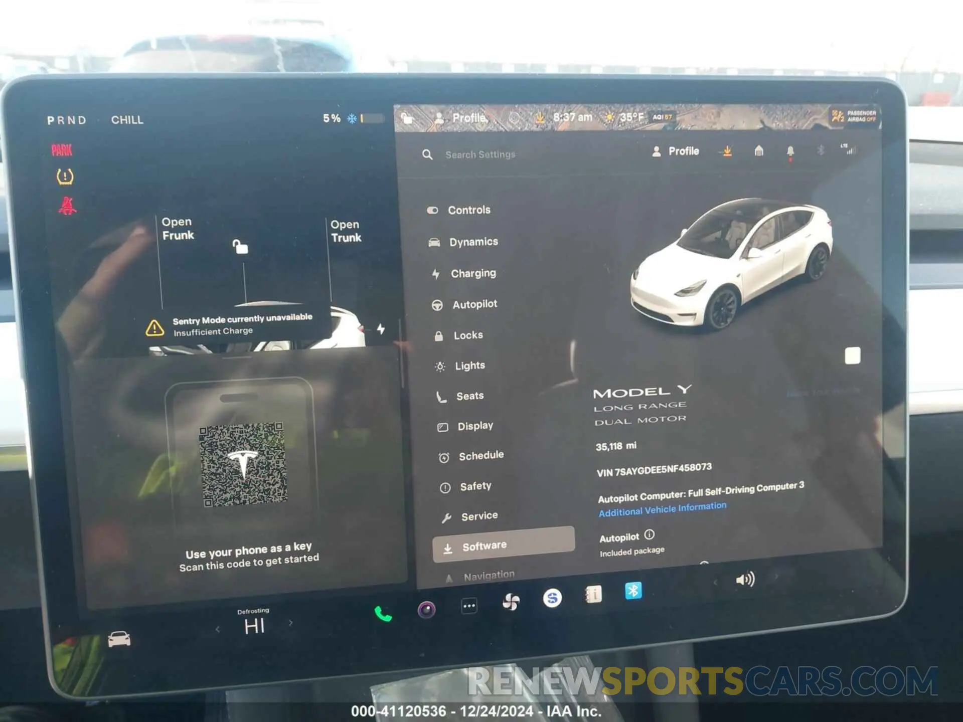 18 fotografías del automóvil dañado 7SAYGDEE5NF458073 TESLA MODEL Y 2022