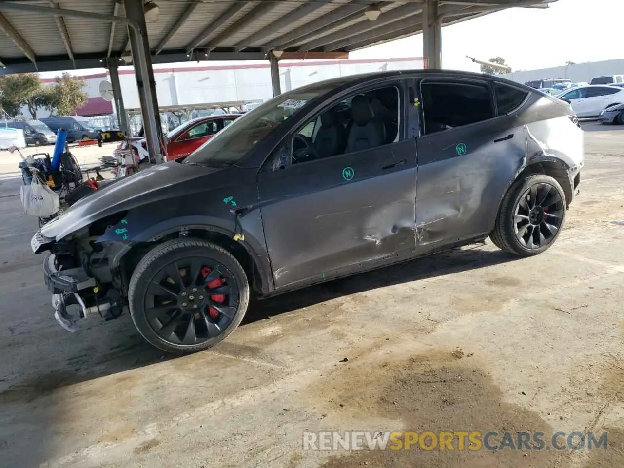 1 fotografías del automóvil dañado 7SAYGDEE5NF552003 TESLA MODEL Y 2022