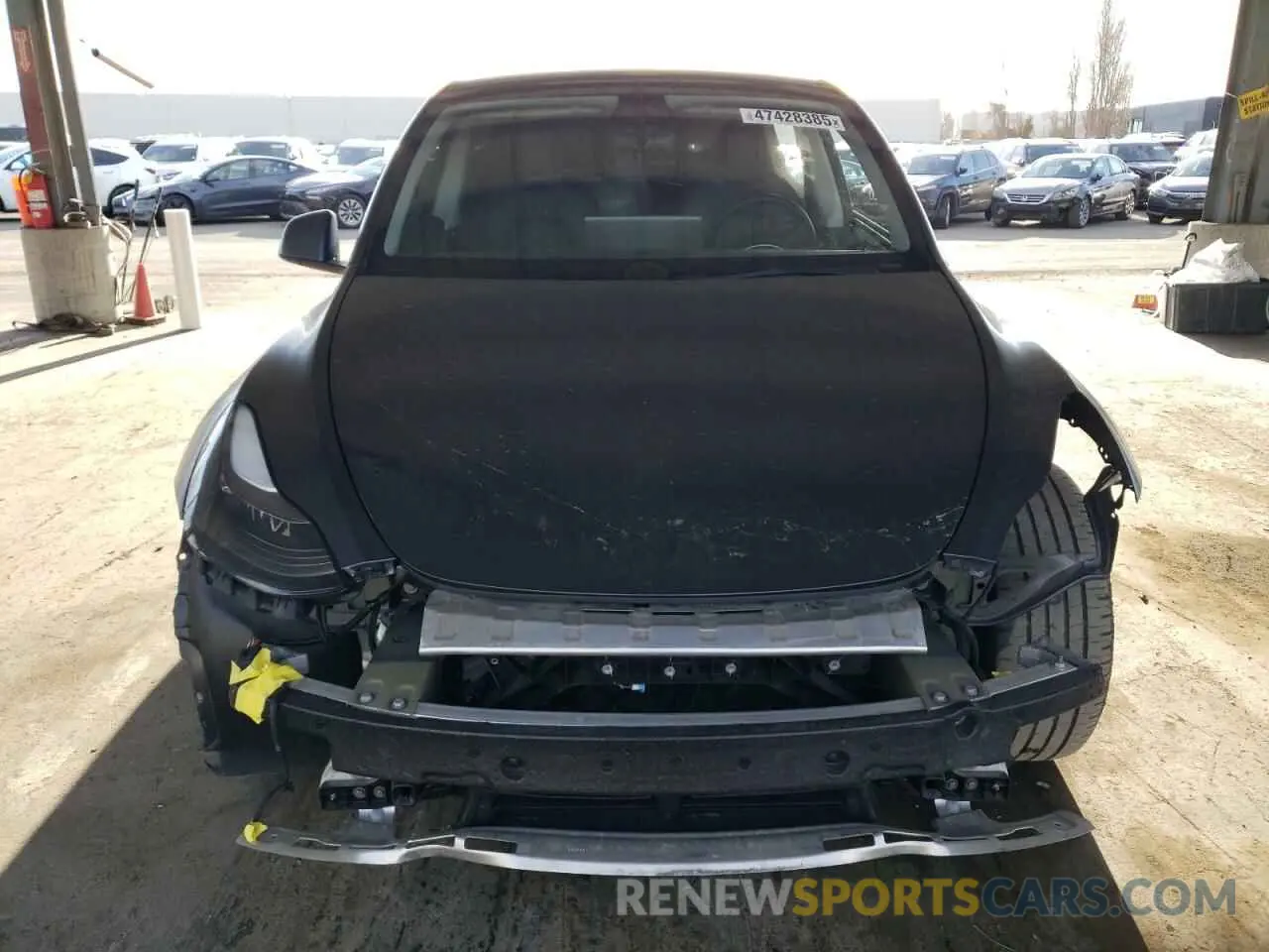 5 fotografías del automóvil dañado 7SAYGDEE5NF552003 TESLA MODEL Y 2022