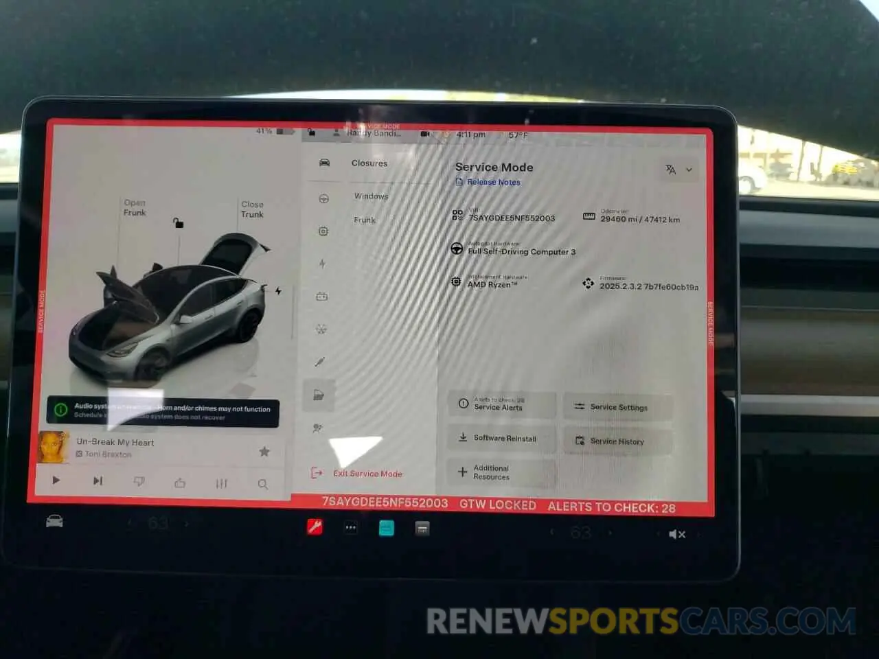 9 fotografías del automóvil dañado 7SAYGDEE5NF552003 TESLA MODEL Y 2022