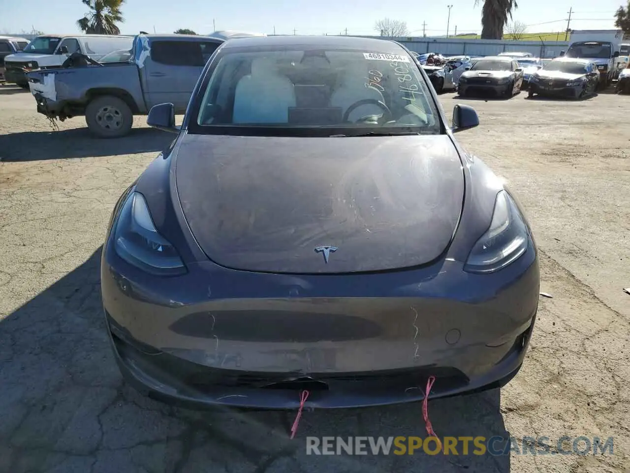 5 fotografías del automóvil dañado 7SAYGDEE5NF553071 TESLA MODEL Y 2022