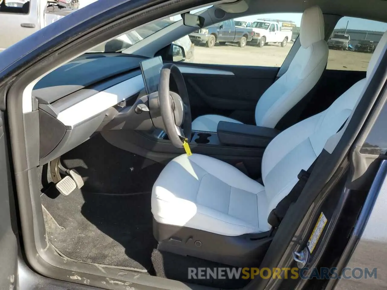 7 fotografías del automóvil dañado 7SAYGDEE5NF553071 TESLA MODEL Y 2022