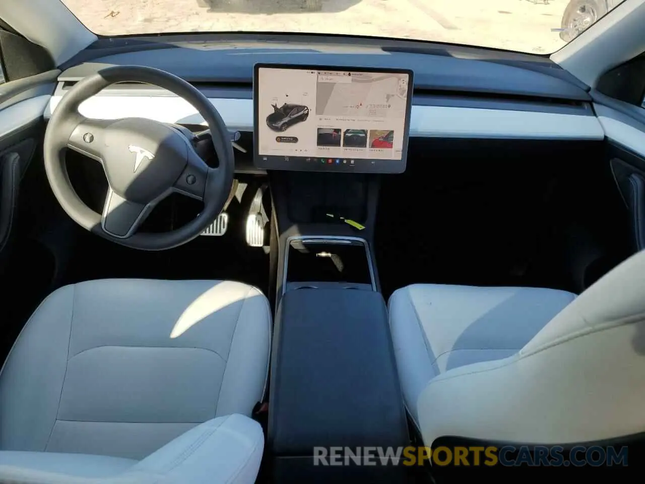 8 fotografías del automóvil dañado 7SAYGDEE5NF553071 TESLA MODEL Y 2022