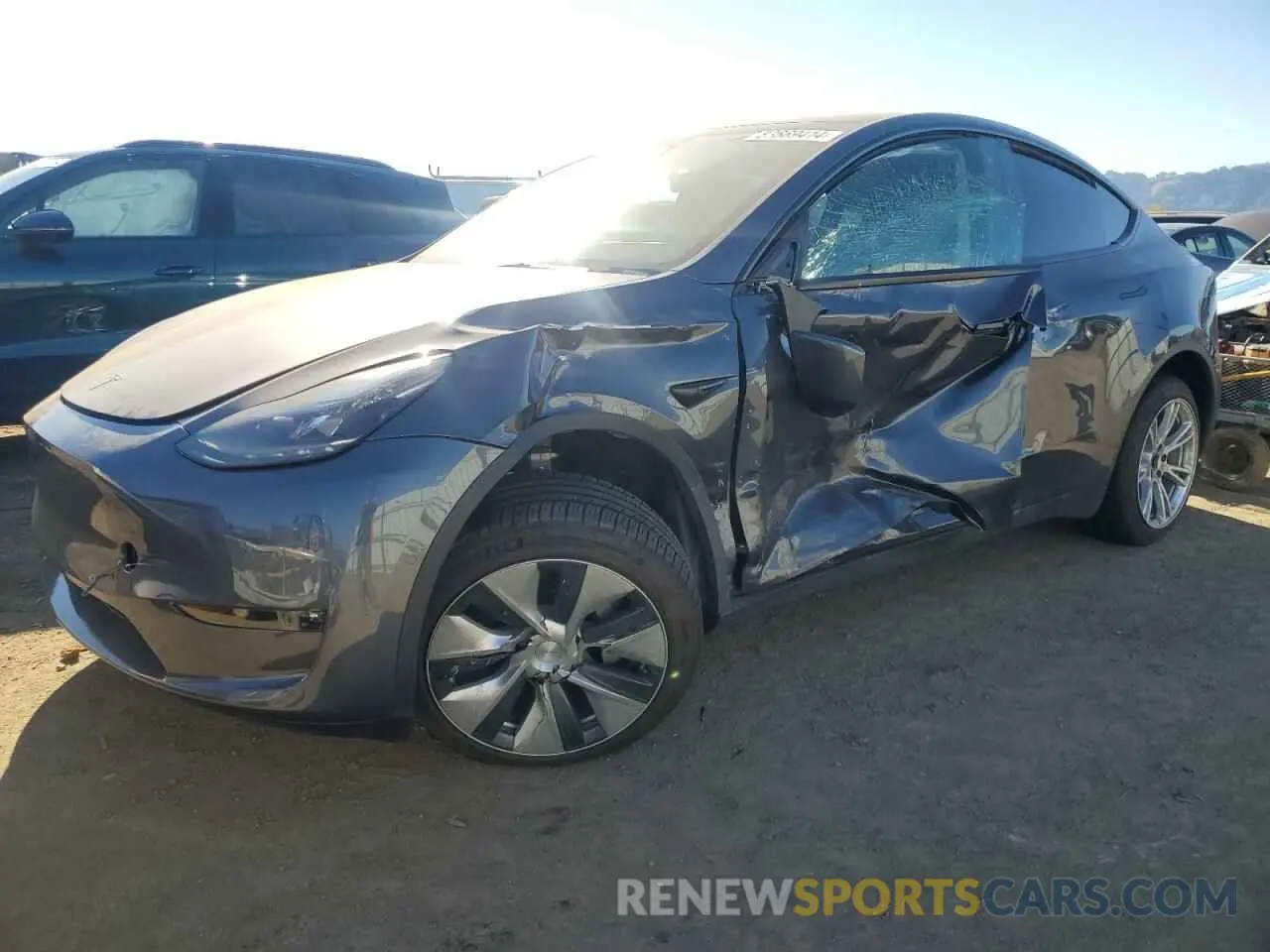 1 fotografías del automóvil dañado 7SAYGDEE5NF555144 TESLA MODEL Y 2022