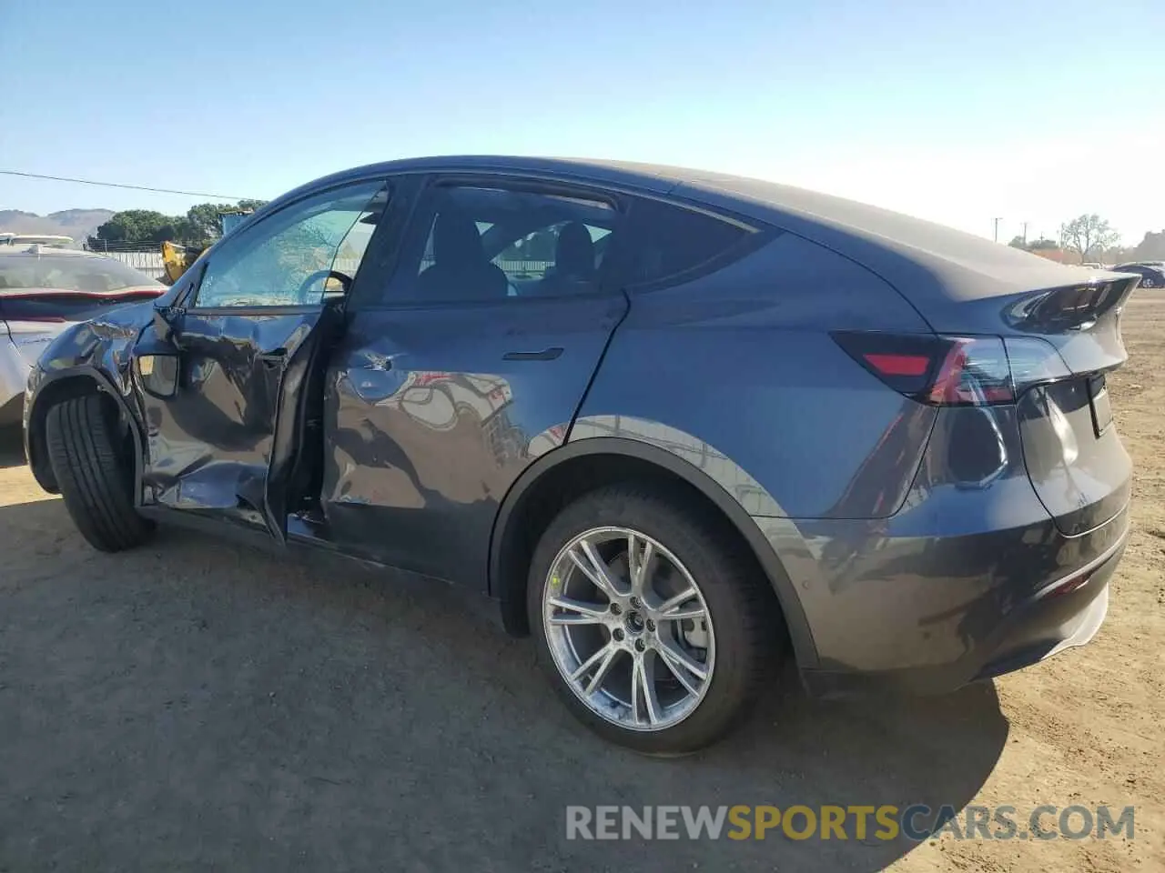 2 fotografías del automóvil dañado 7SAYGDEE5NF555144 TESLA MODEL Y 2022