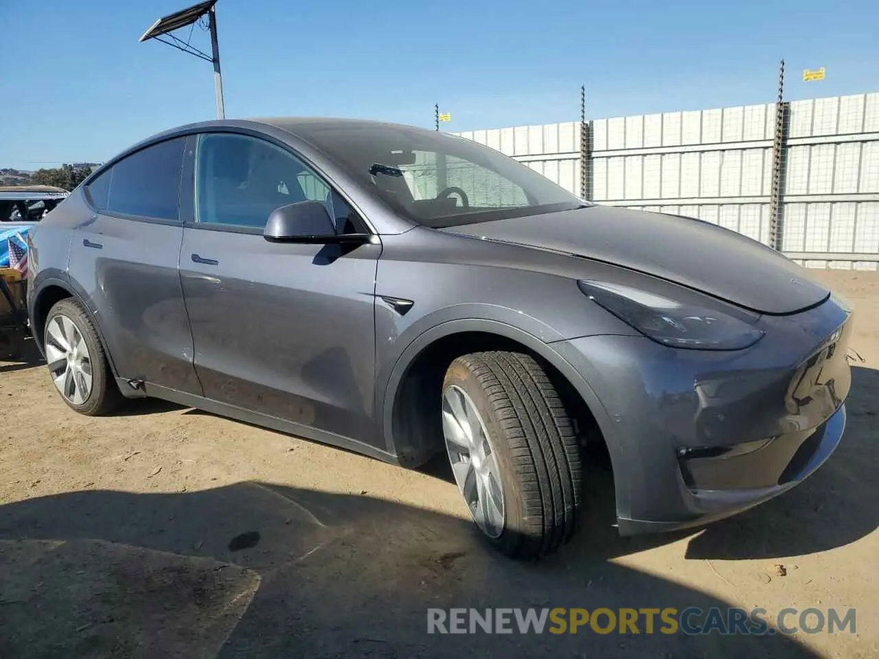4 fotografías del automóvil dañado 7SAYGDEE5NF555144 TESLA MODEL Y 2022