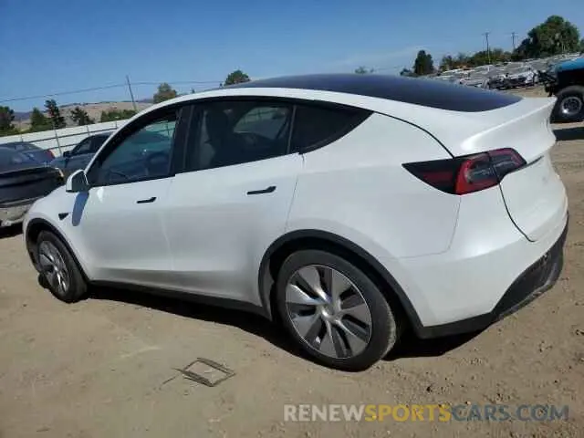 2 fotografías del automóvil dañado 7SAYGDEE5NF565396 TESLA MODEL Y 2022