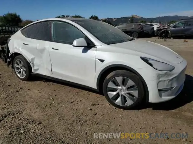 4 fotografías del automóvil dañado 7SAYGDEE5NF565396 TESLA MODEL Y 2022